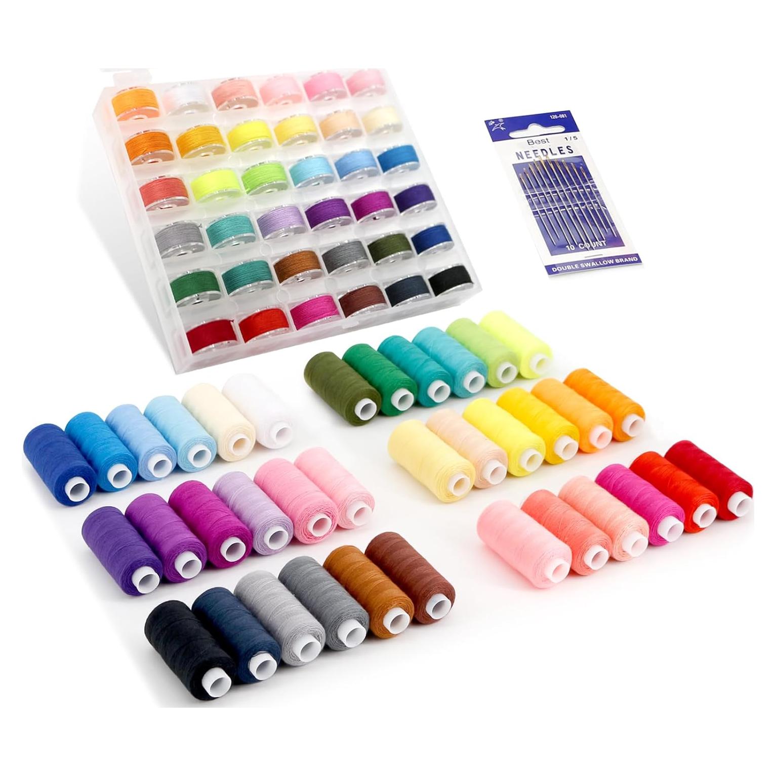 Kit de Hilo de Coser AILUHONG 72 Piezas 36 Colores Poliester