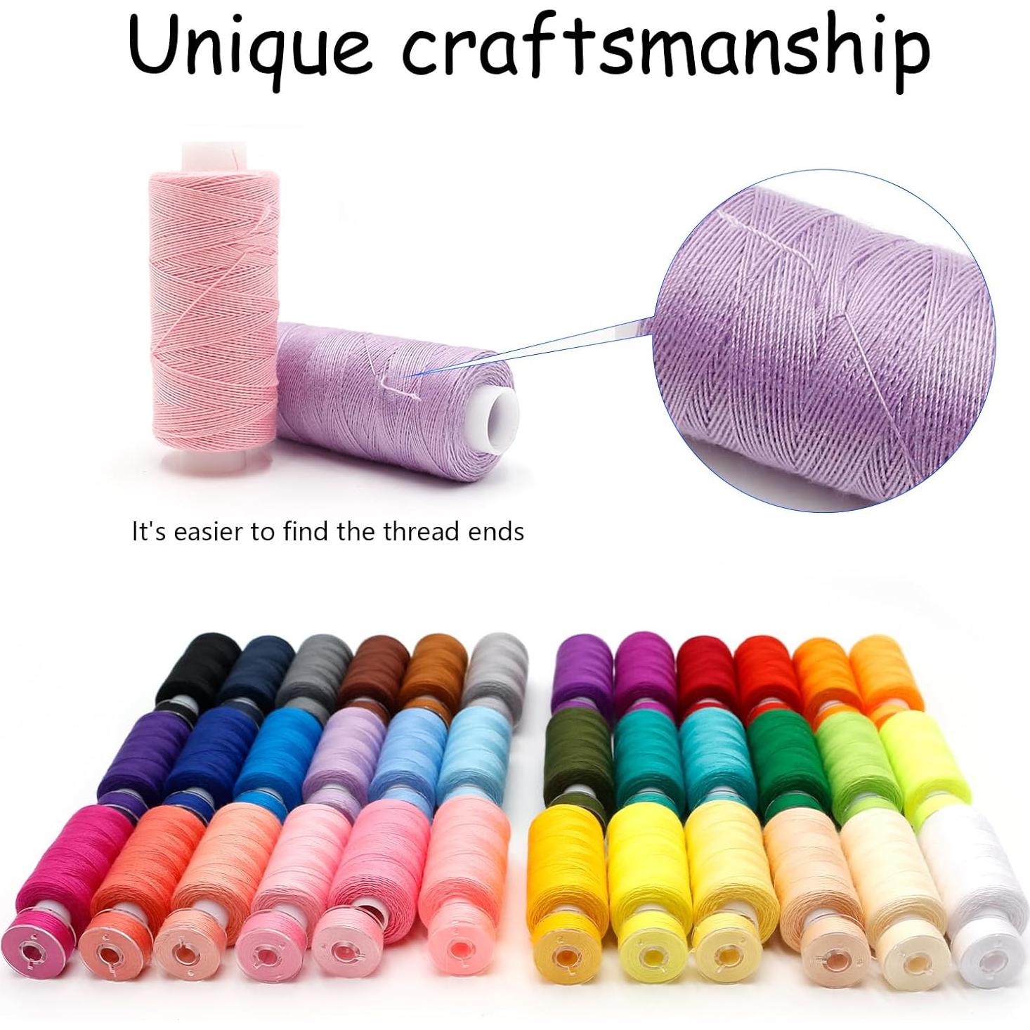 Kit de Hilo de Coser AILUHONG 72 Piezas 36 Colores Poliester