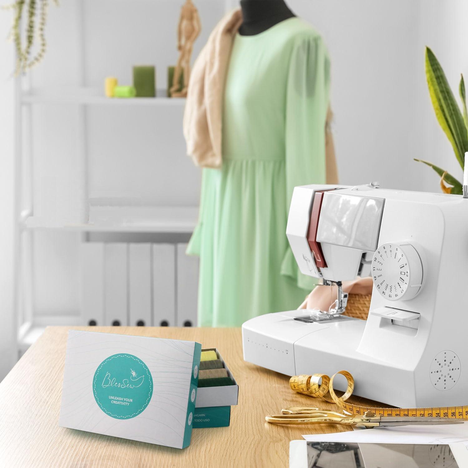 Hilo de Coser BlesSew 24 Bobinas de Poliester 1000m Multicolor