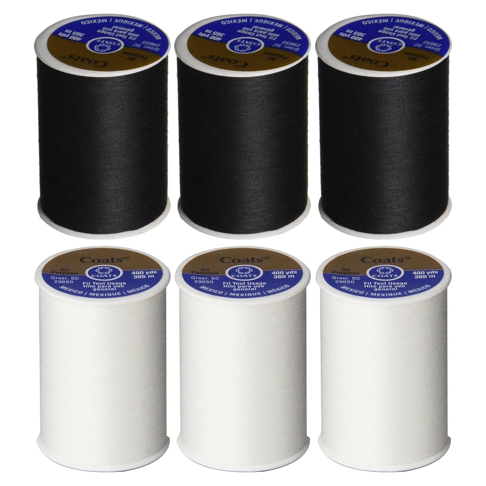 Hilo de Uso General Dual Duty Coats & Clark 6 Piezas 100% Poliester