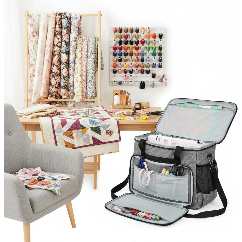 Funda de Transporte para Máquina de Coser Elsjoy 43.2x22.9x31.8cm