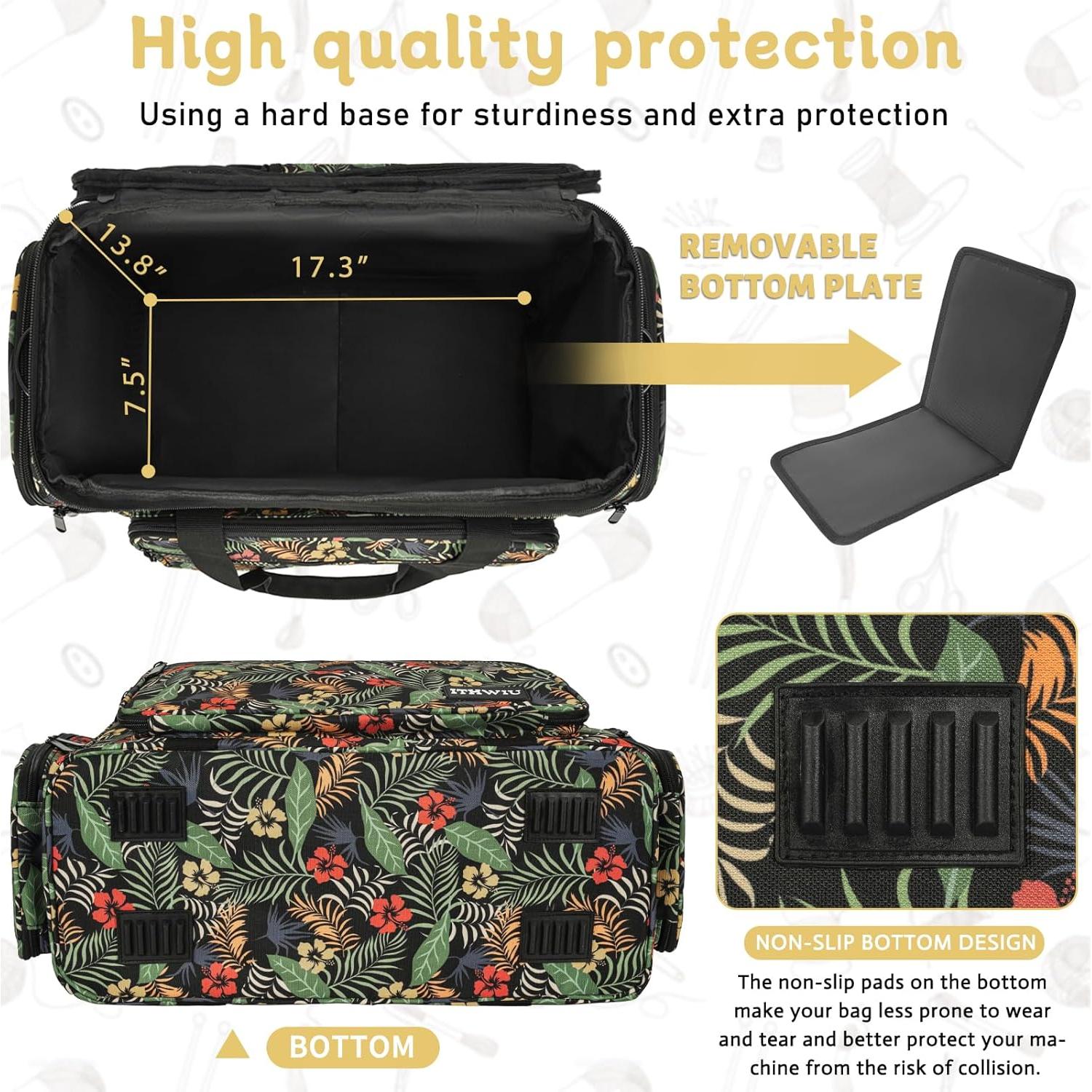 Funda para Máquina de Coser ITHWIU con Bolsillos Multicolor