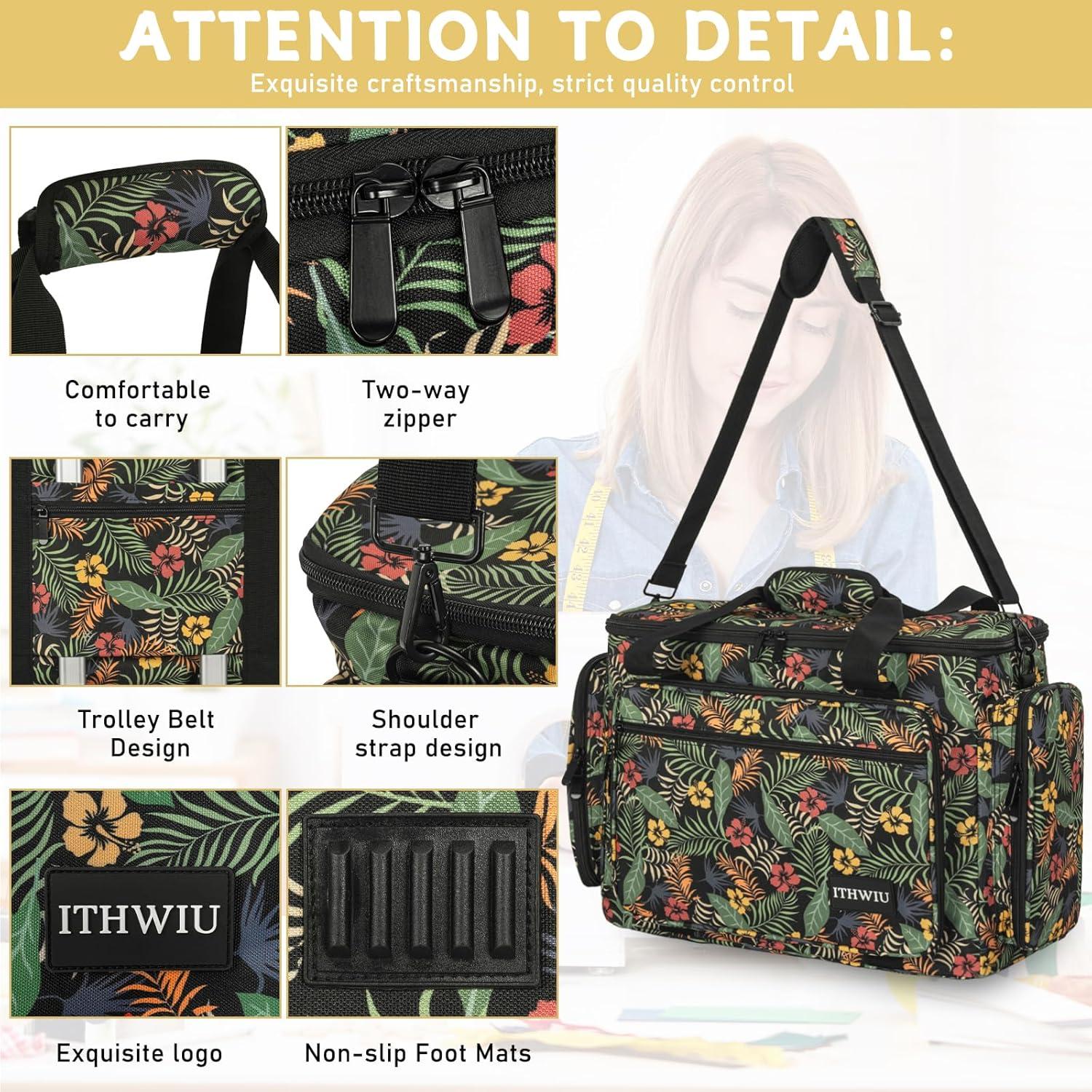 Funda para Máquina de Coser ITHWIU con Bolsillos Multicolor