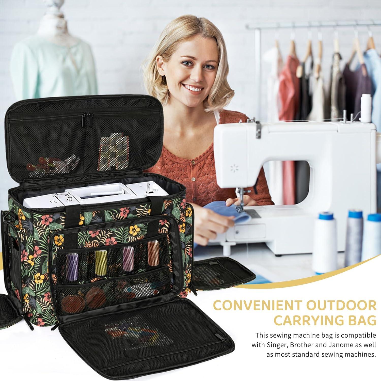 Funda para Máquina de Coser ITHWIU con Bolsillos Multicolor