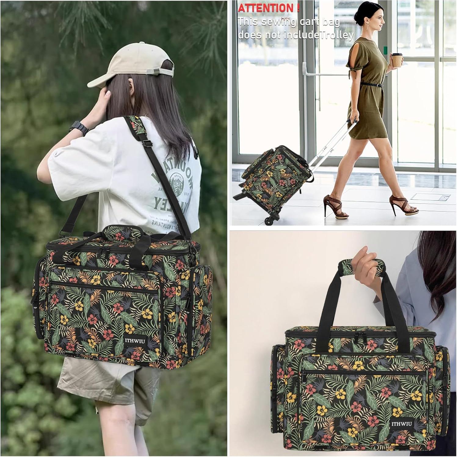 Funda para Máquina de Coser ITHWIU con Bolsillos Multicolor