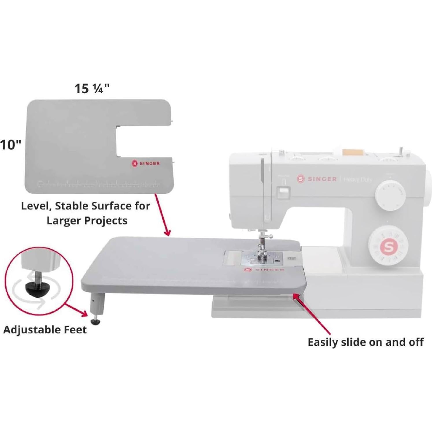 Mesa de Extensión Singer para Máquinas de Coser 38.8x25.4cm
