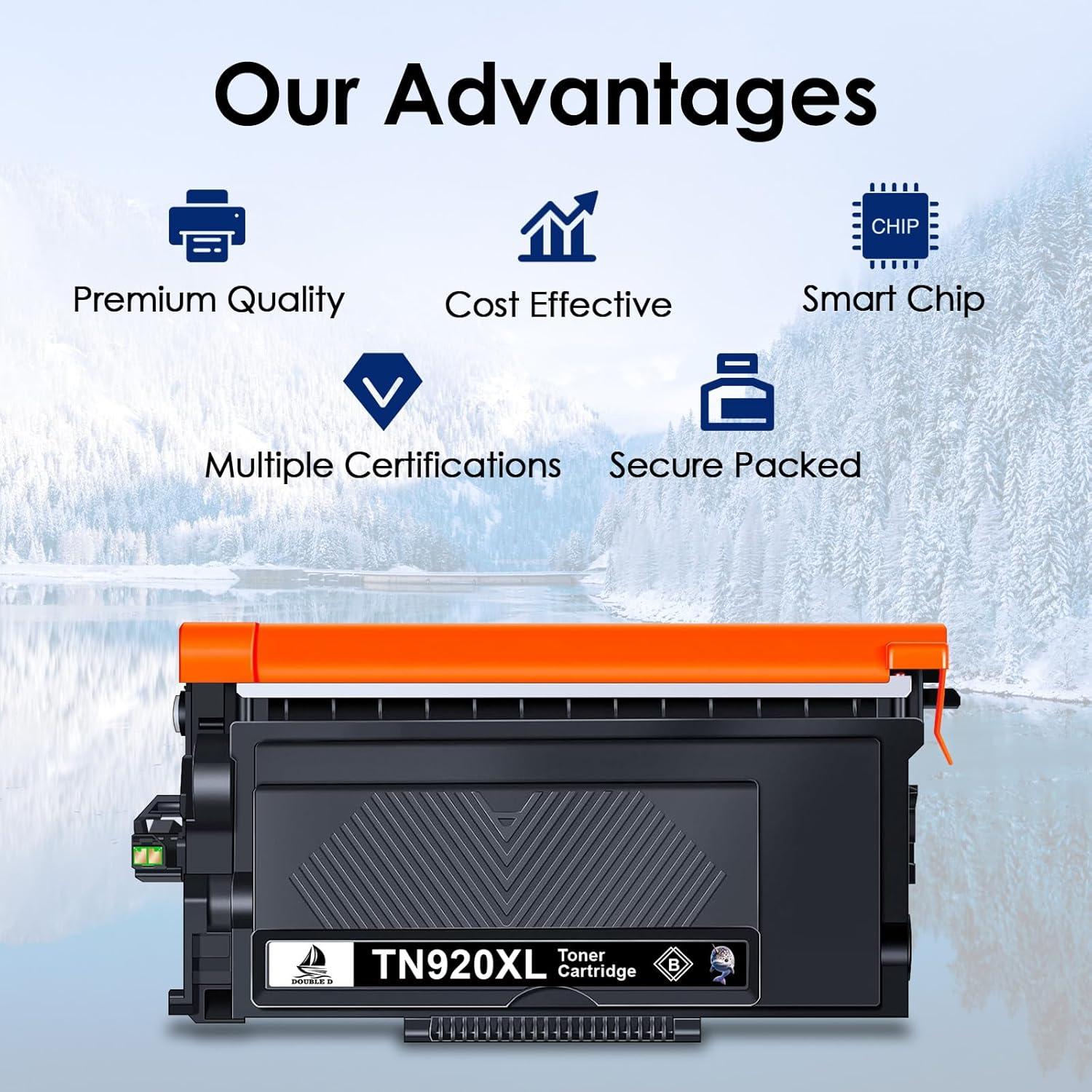 Cartucho de Tóner TN920XL Double D Compatible 4 Unidades