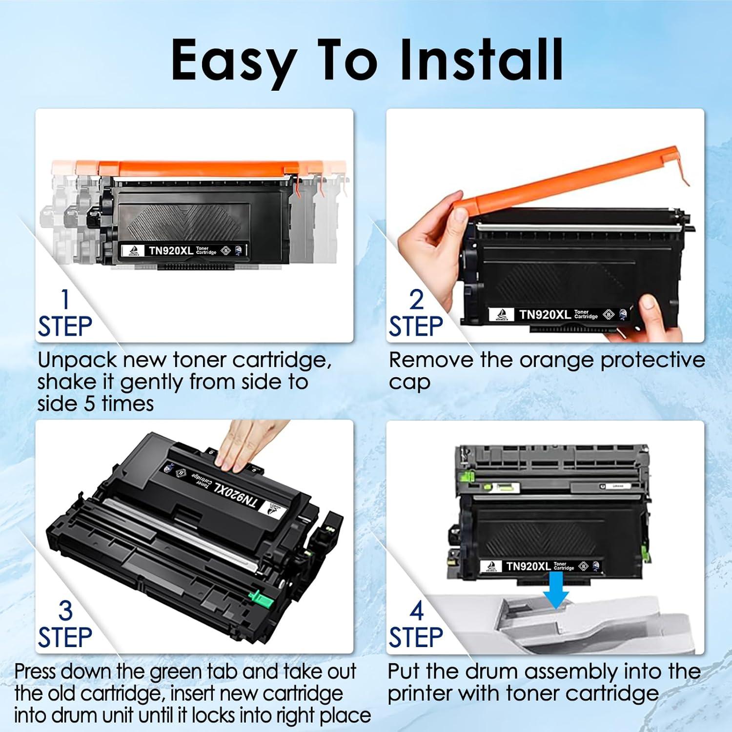 Cartucho de Tóner TN920XL Double D Compatible 4 Unidades