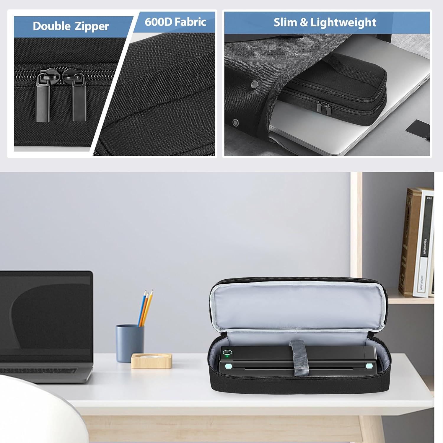 Funda de Impresora Portátil Yarwo Doble Capa 33x9.5cm Negro