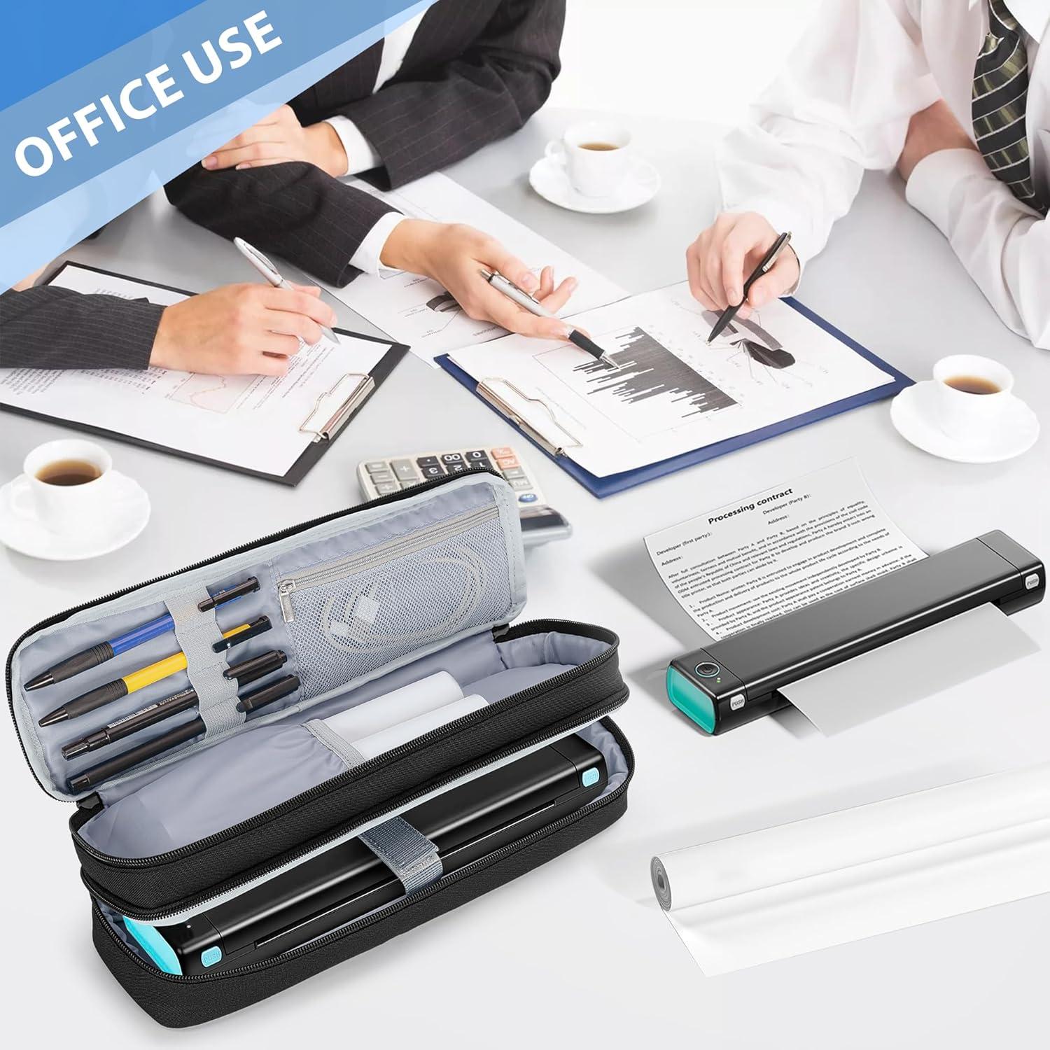 Funda de Impresora Portátil Yarwo Doble Capa 33x9.5cm Negro