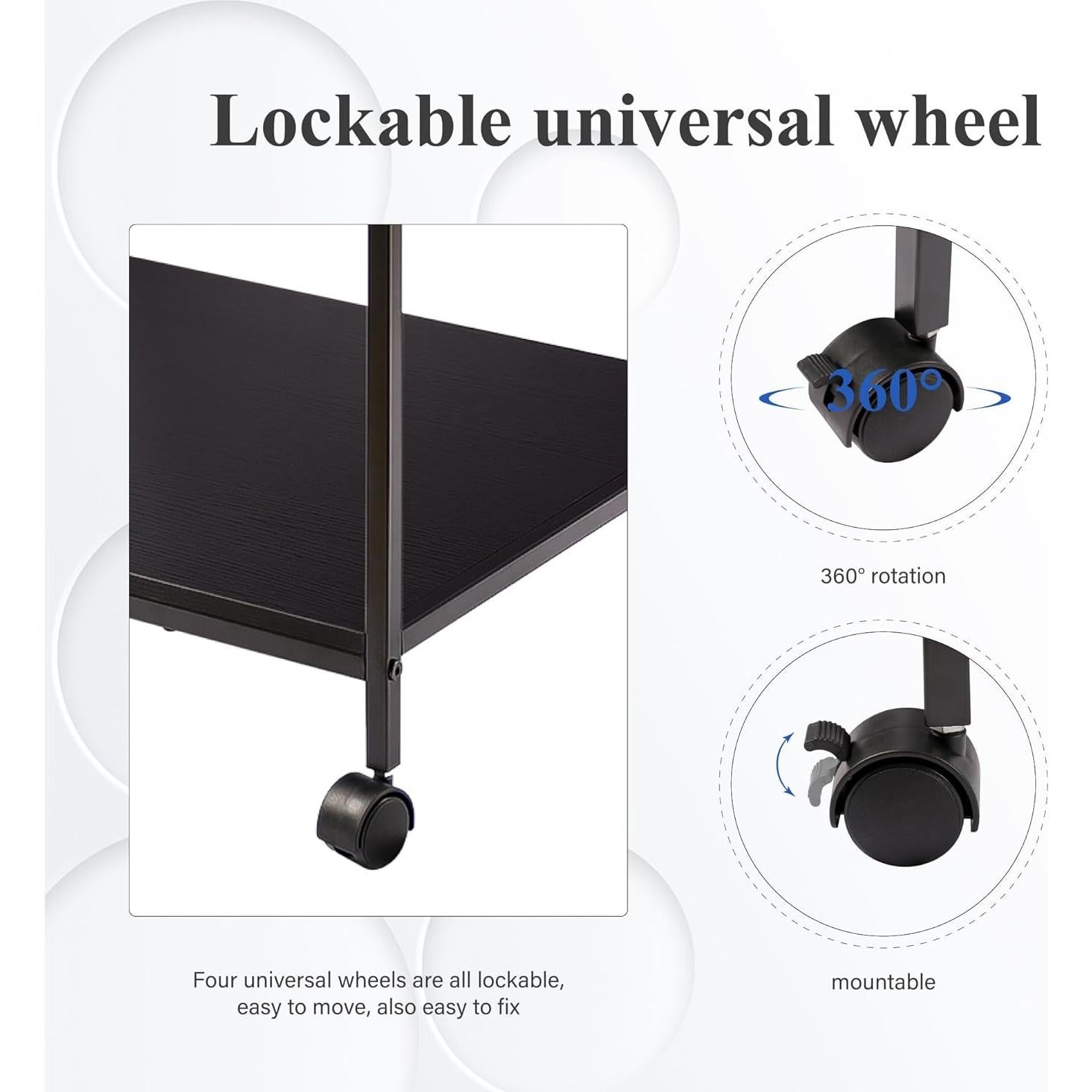 Soporte para Impresora EMERIT 3 Niveles Ajustable 80 cm