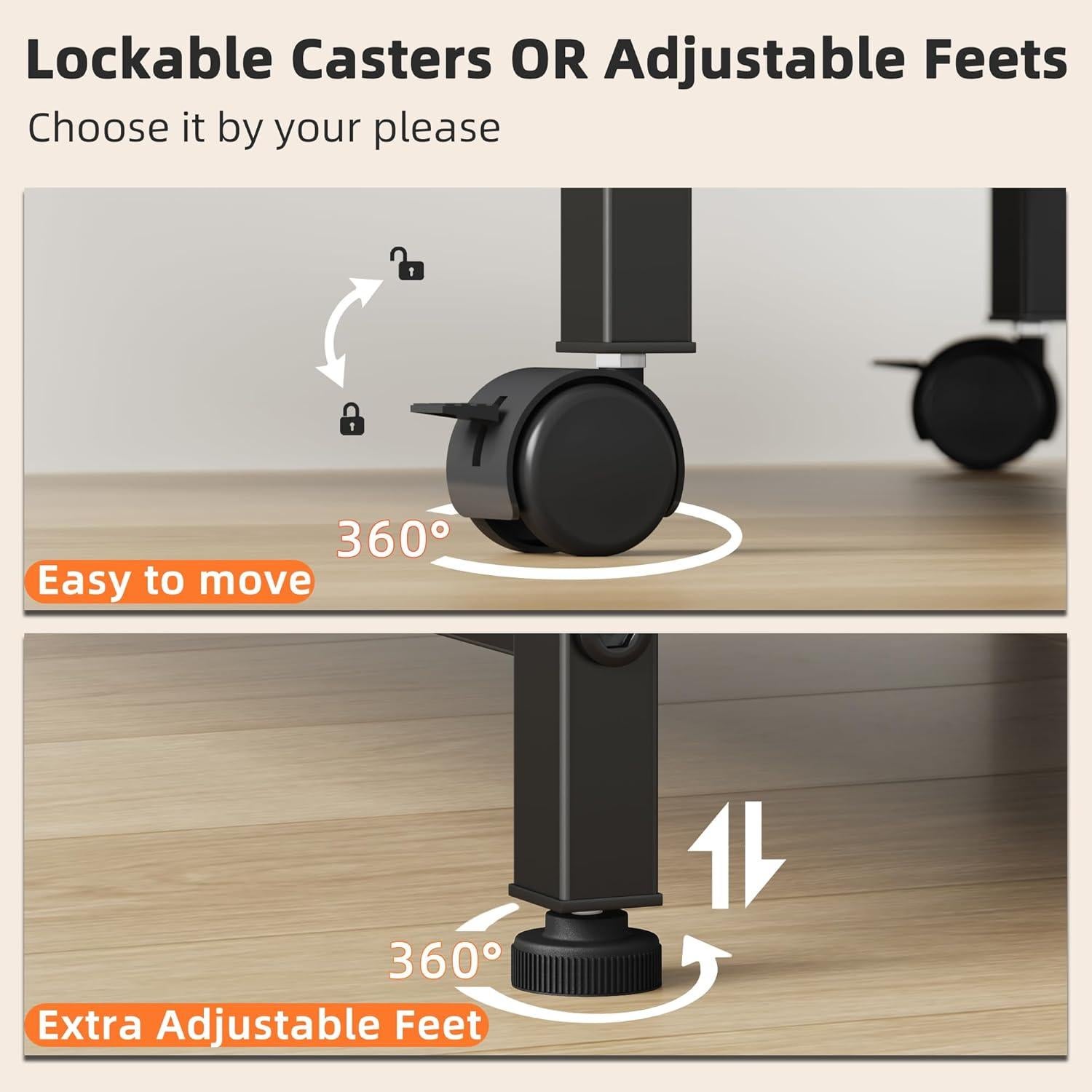 Soporte para Impresora Grande YAOHUOO 3 Niveles con Toma de Corriente