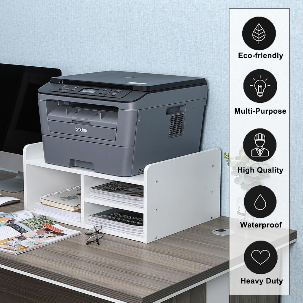 Soporte de Impresora PAG Blanco con Almacenamiento 50.8x38.1cm