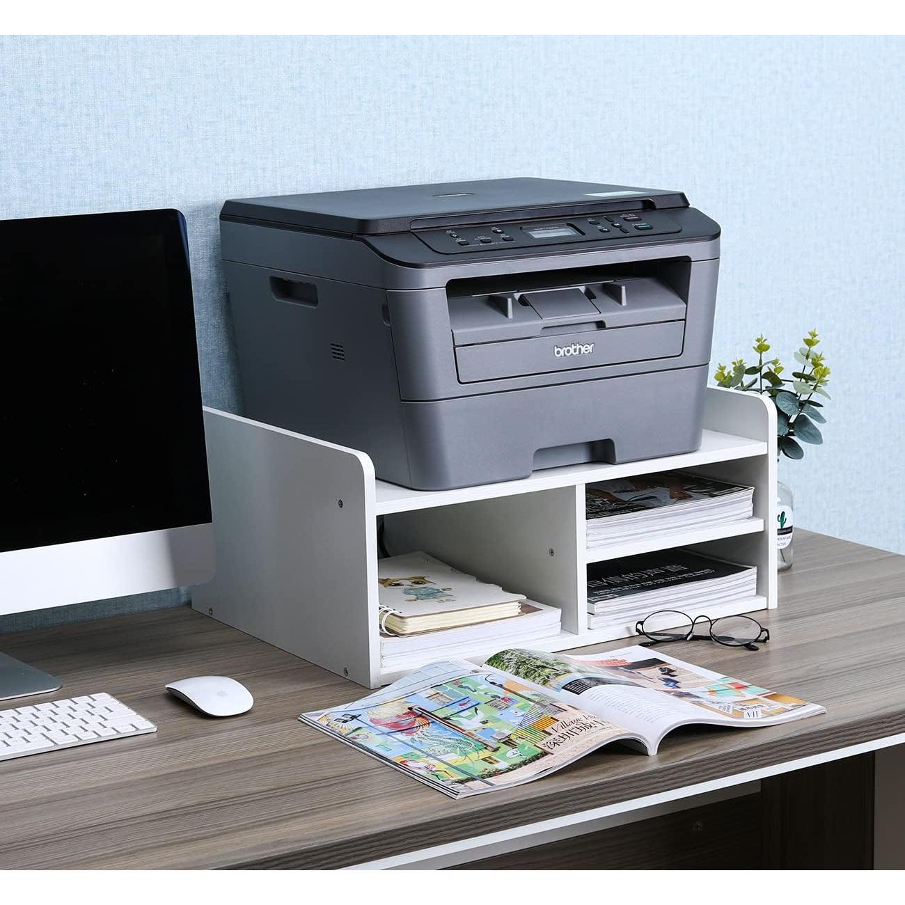 Soporte de Impresora PAG Blanco con Almacenamiento 50.8x38.1cm