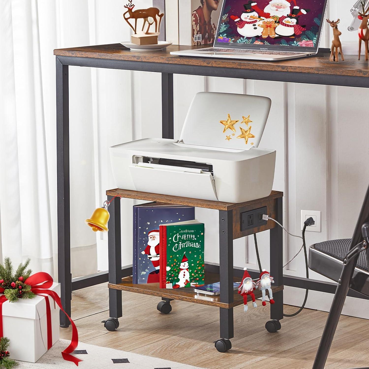 Soporte para Impresora HOOBRO con Estación de Carga 38.1x27.9cm