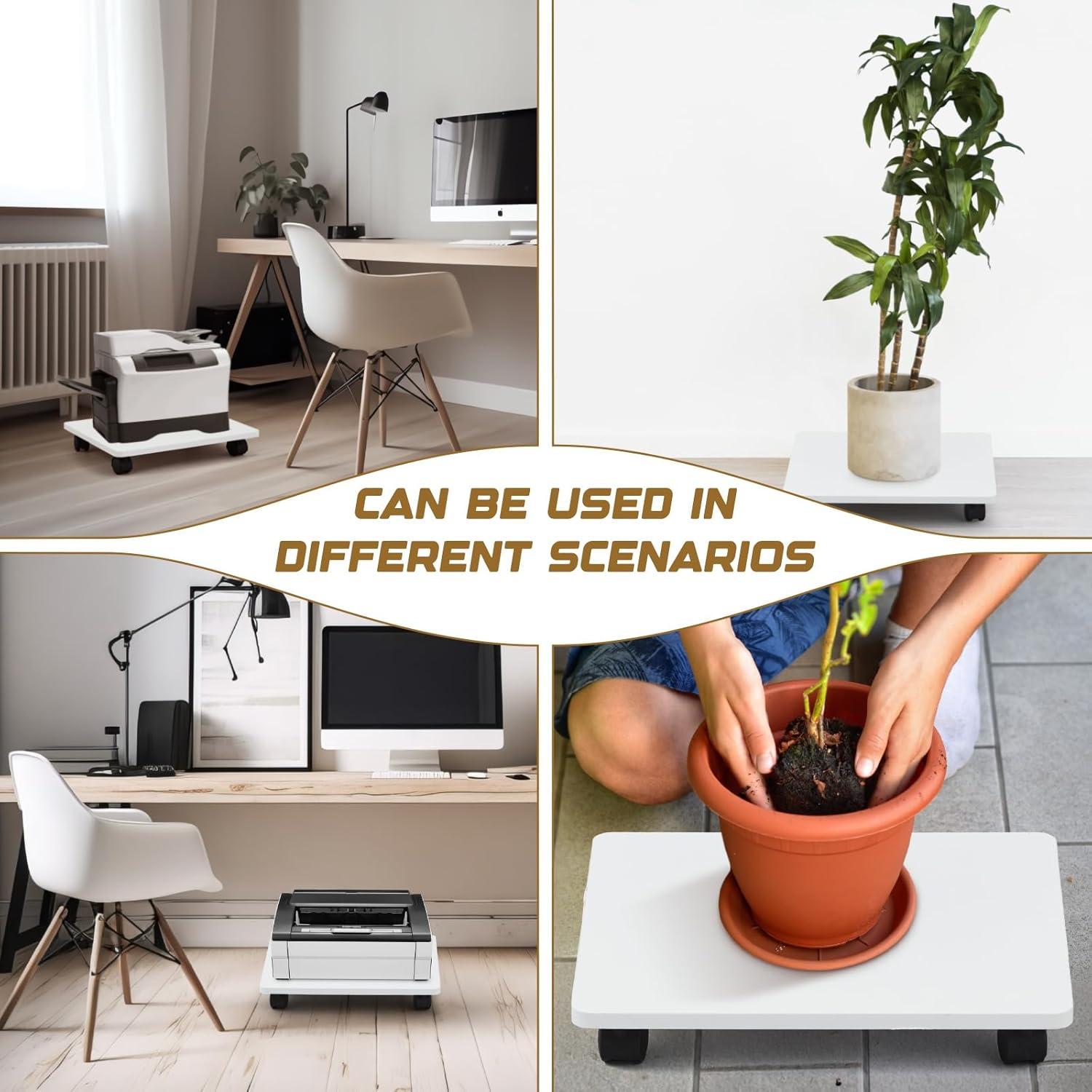 Soporte de Impresora Bajo Escritorio Beeveer 2 Pcs 35x30 cm