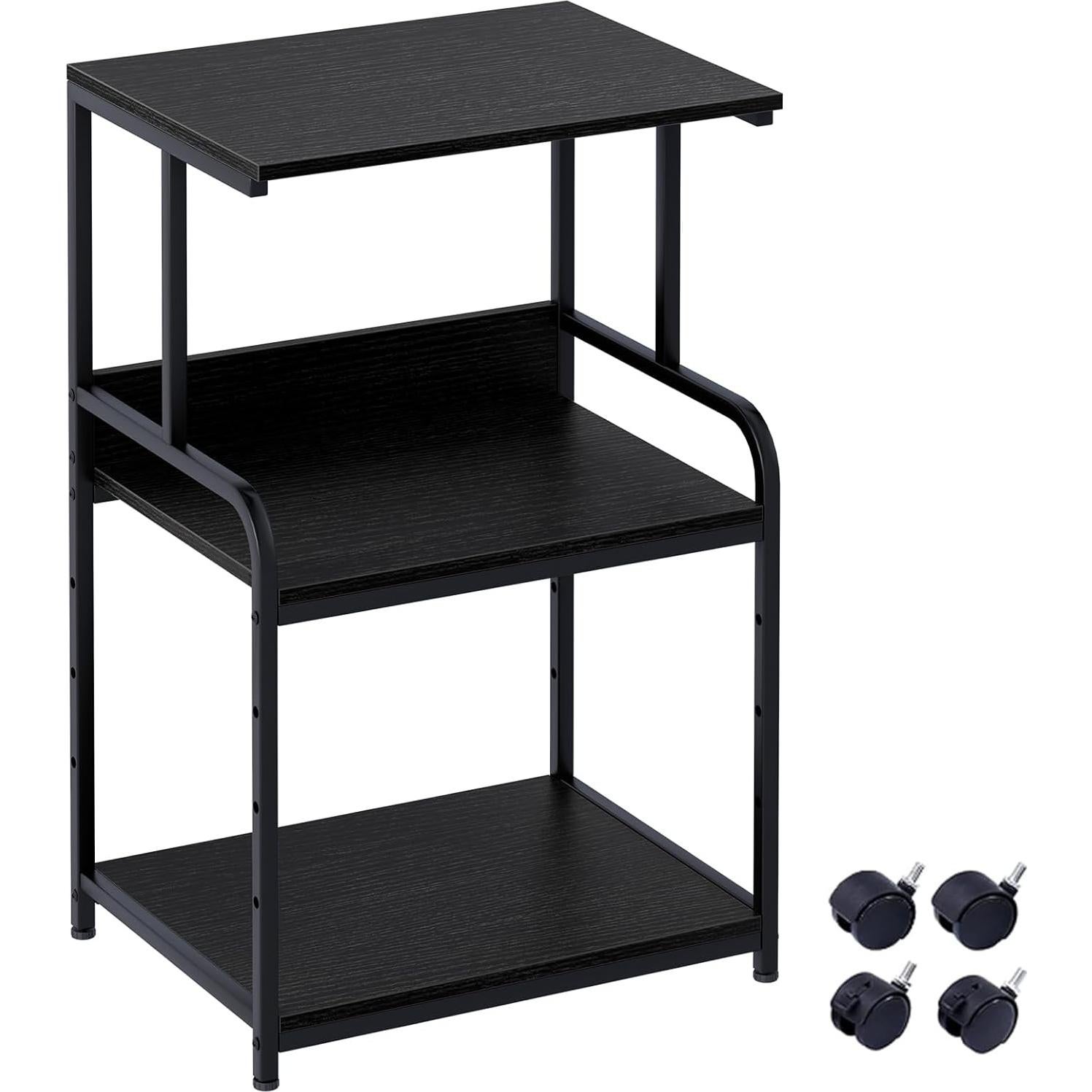 Soporte para Impresora Arbuxzuy 3 Niveles Negro 50x40x78.7cm
