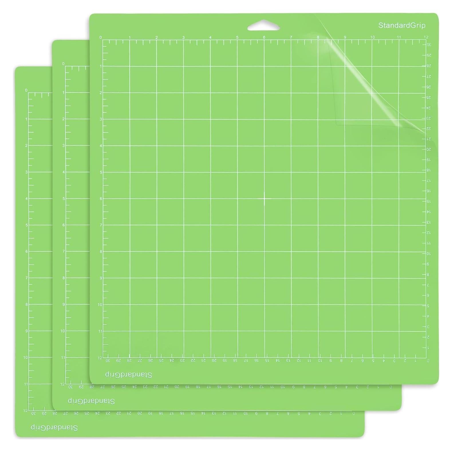 Paquete de 3 Alfombrillas de Corte AUNKZL 30x30 cm Verde Estándar