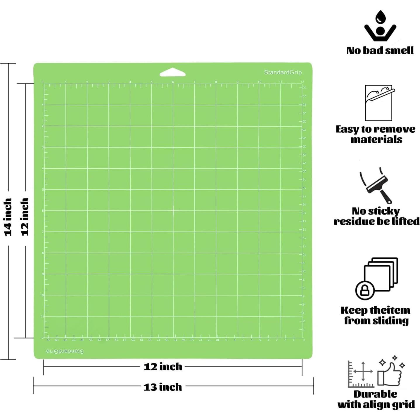 Paquete de 3 Alfombrillas de Corte AUNKZL 30x30 cm Verde Estándar