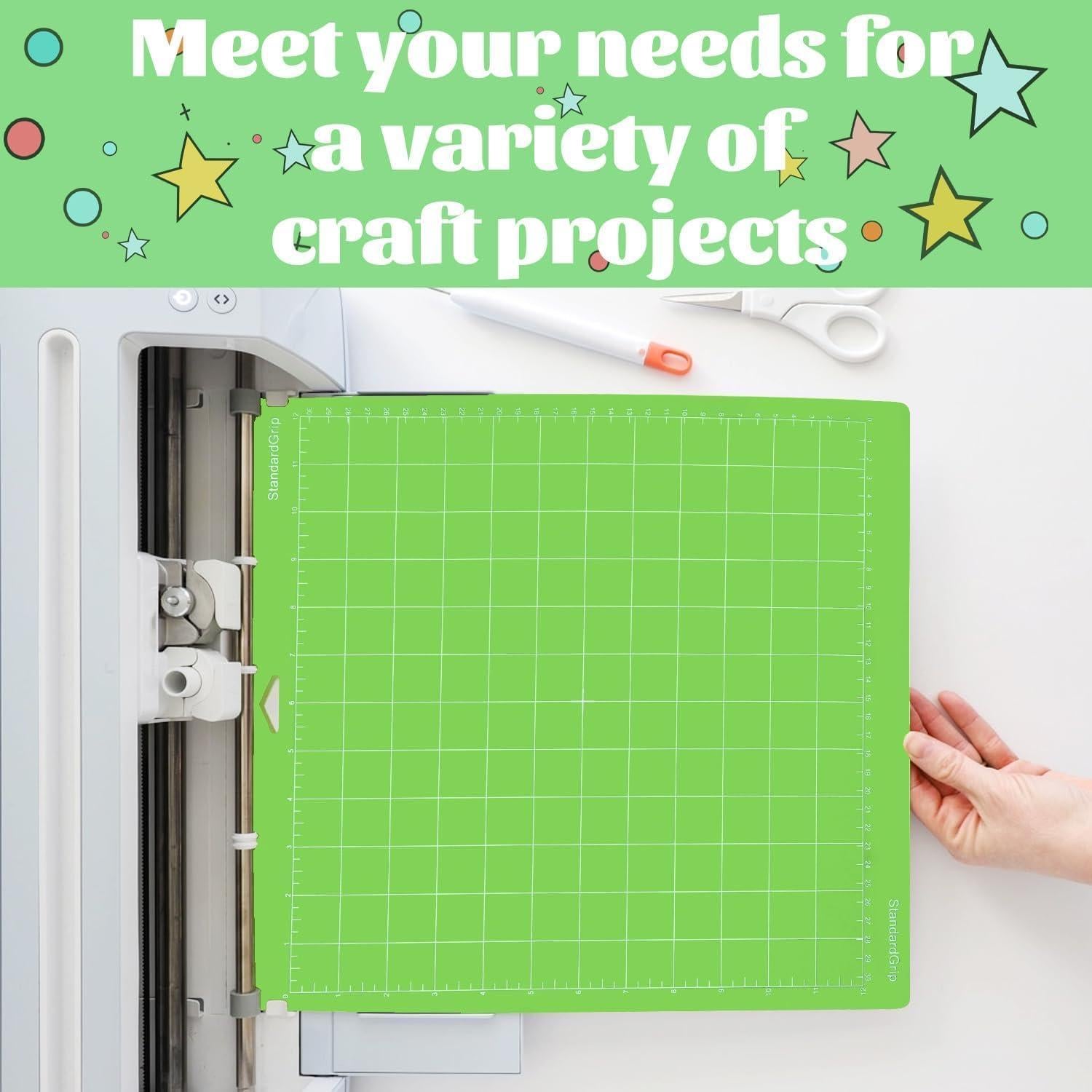 Paquete de 3 Alfombrillas de Corte AUNKZL 30x30 cm Verde Estándar