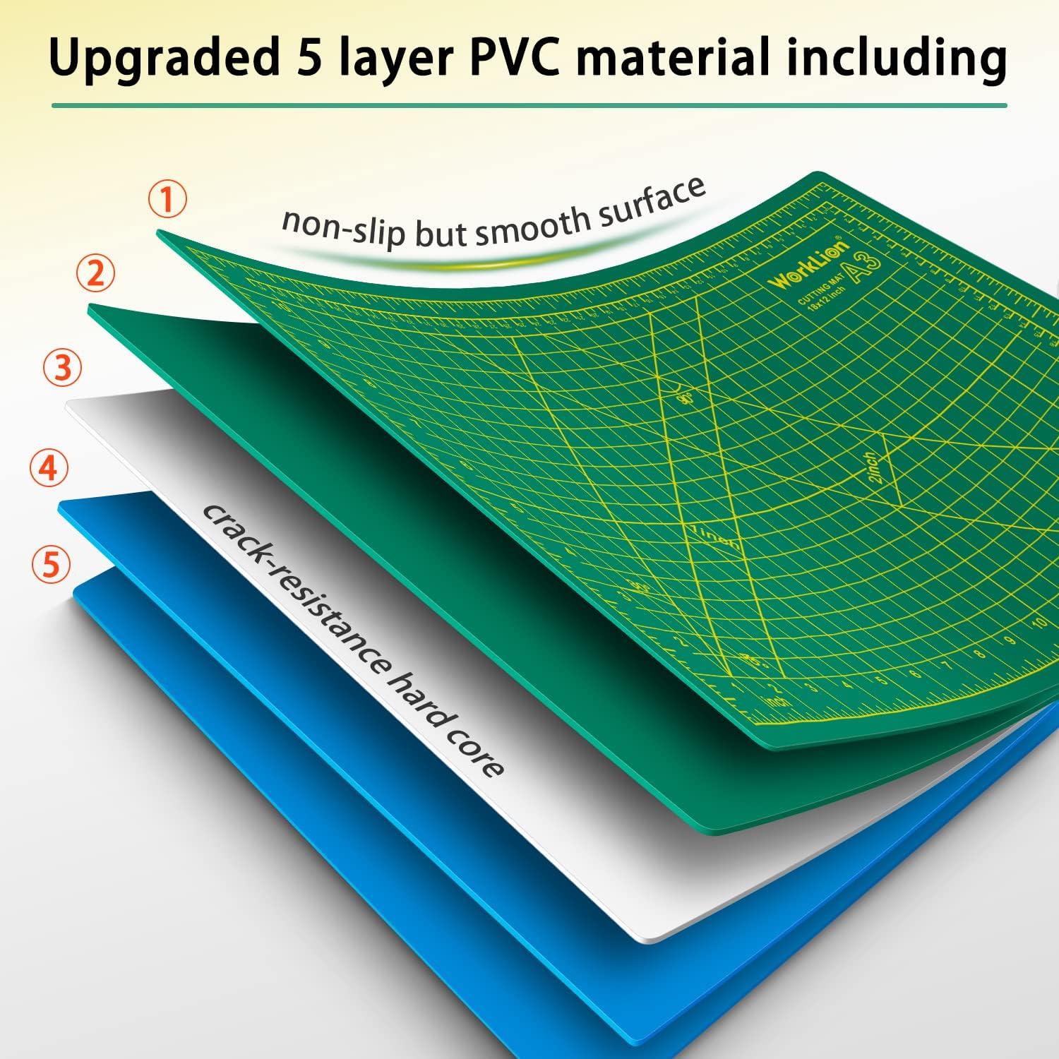 Alfombrilla de Corte WORKLION 45.72 x 30.48 cm PVC Autocurativa