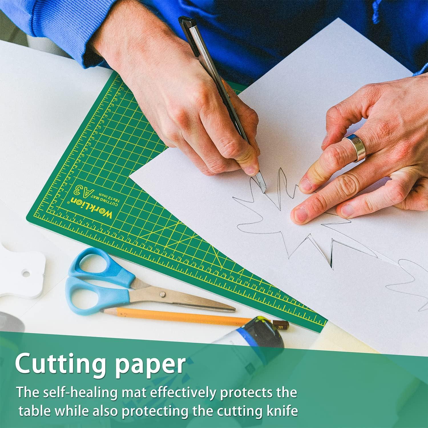 Alfombrilla de Corte WORKLION 45.72 x 30.48 cm PVC Autocurativa