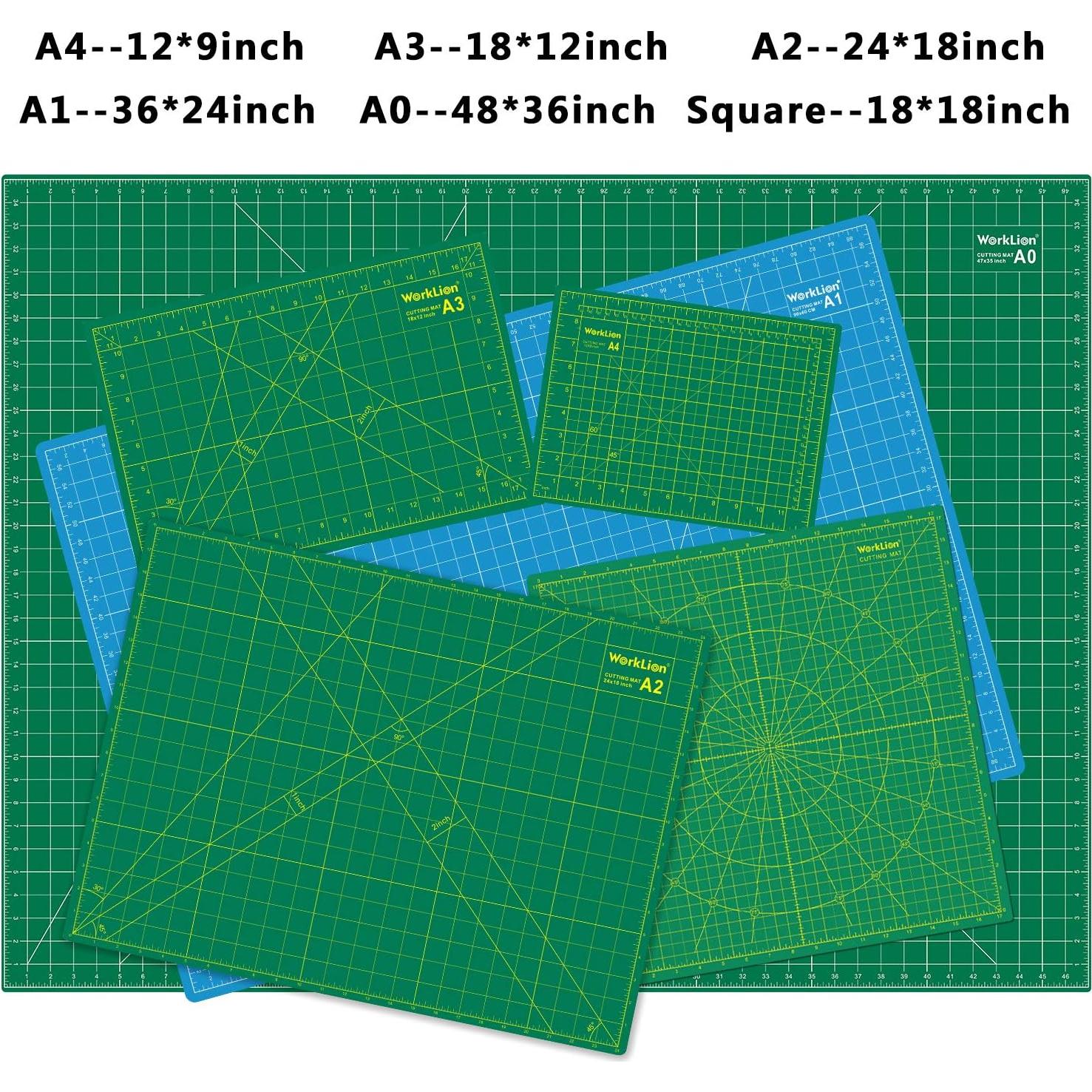 Alfombrilla de Corte WORKLION 45.72 x 30.48 cm PVC Autocurativa