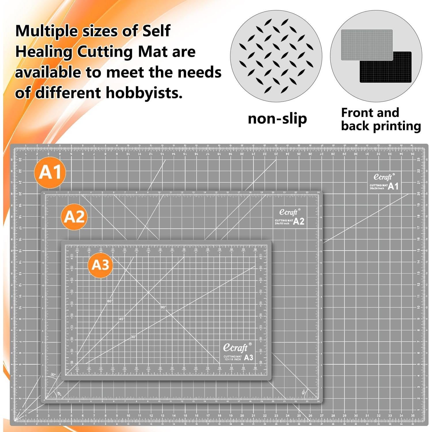 Alfombrilla de Corte Autocurativa Ecraft A1 61 x 91.5 cm Doble Cara