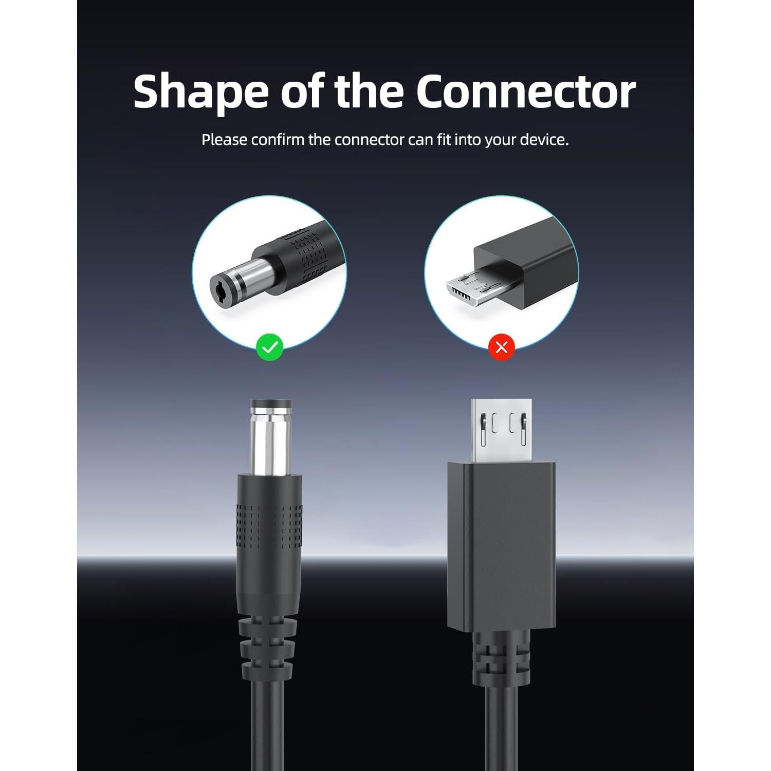 Adaptador de CA 9V 1.6A Zondol para Brother P-Touch