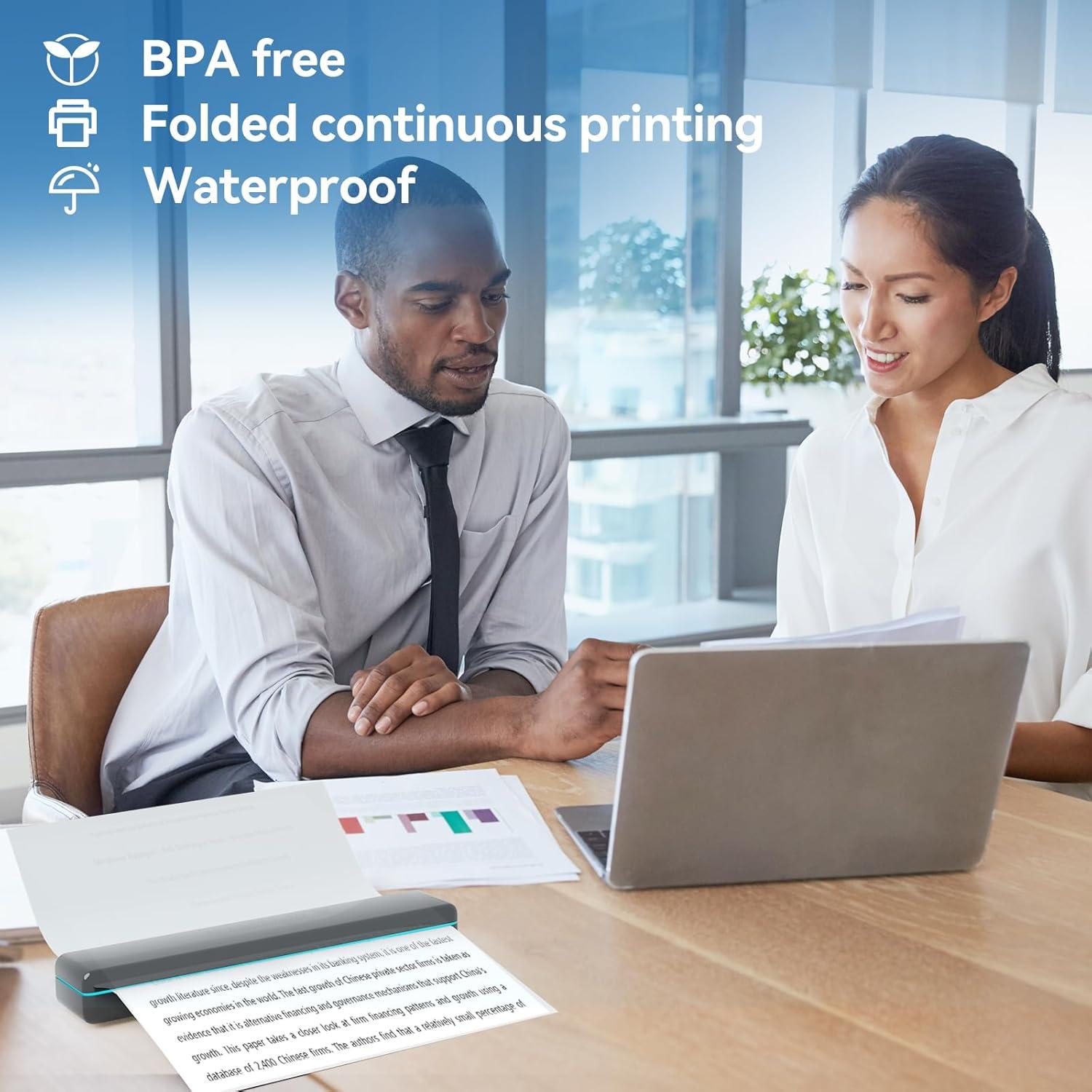 Papel Térmico Atnadov Carta 21.6 x 27.9 cm 200 Hojas