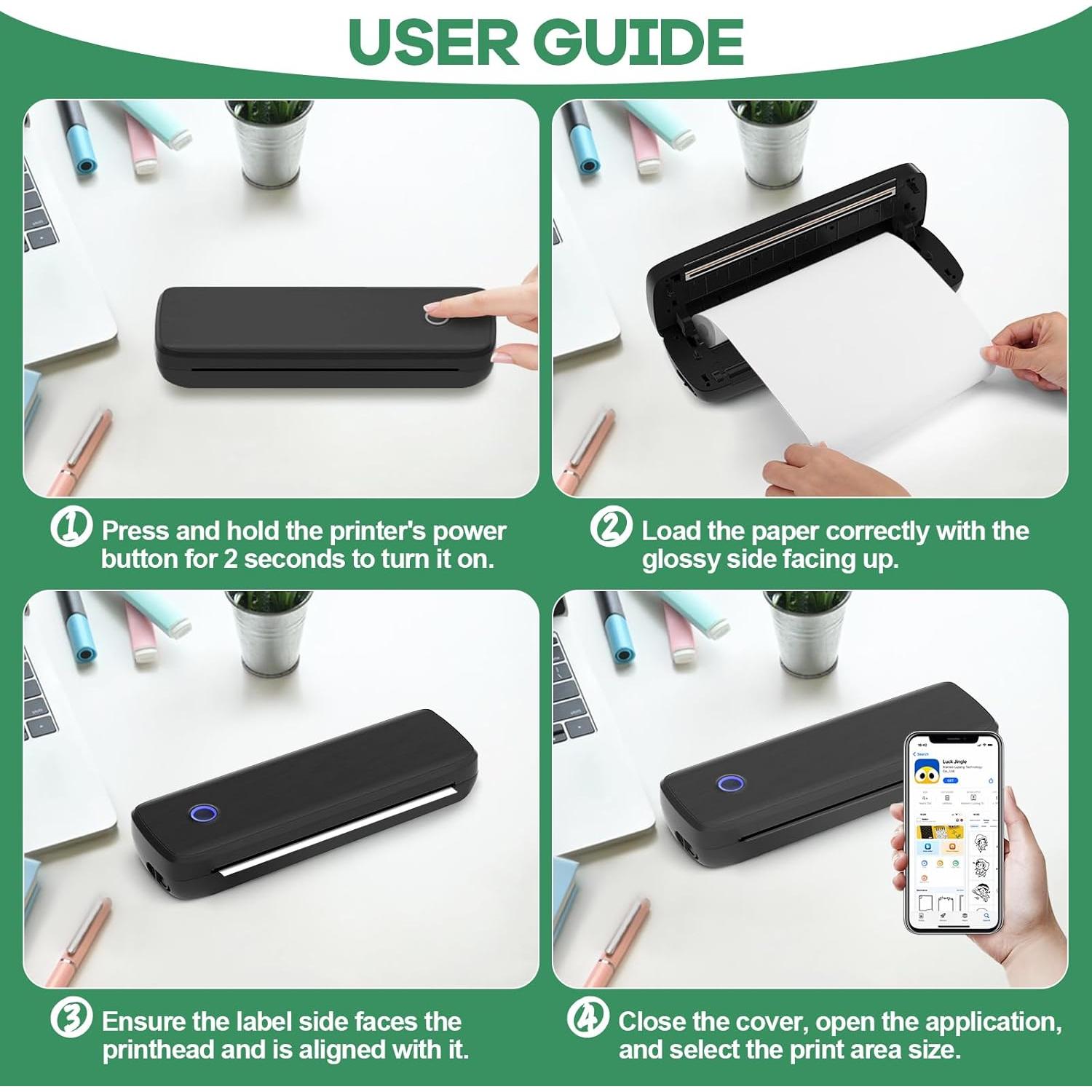 25 Rollos de Papel Térmico TUXIYA Tamaño Carta 650 Hojas