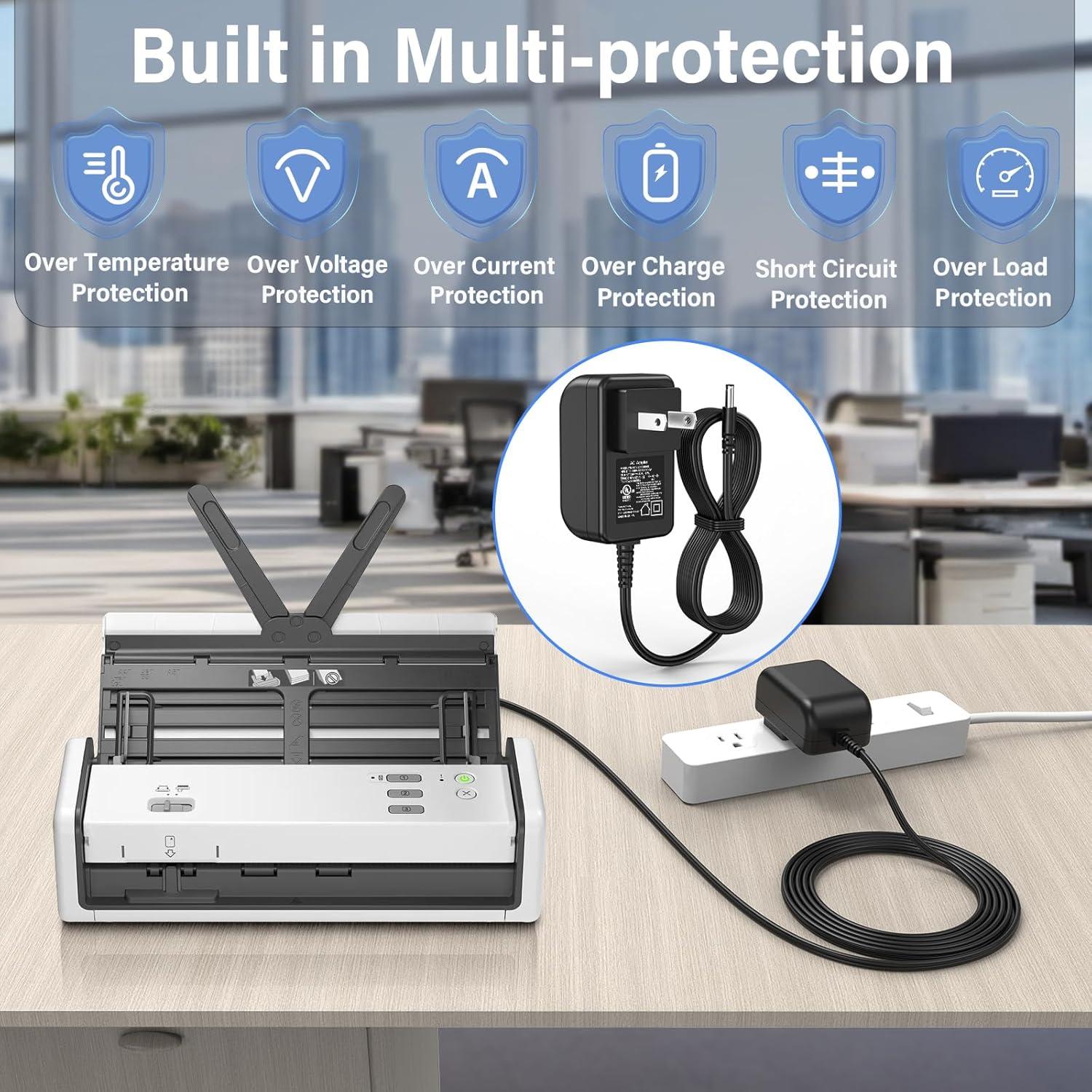 Cargador 5V 3A para escáner Brother ADS-1700W y más