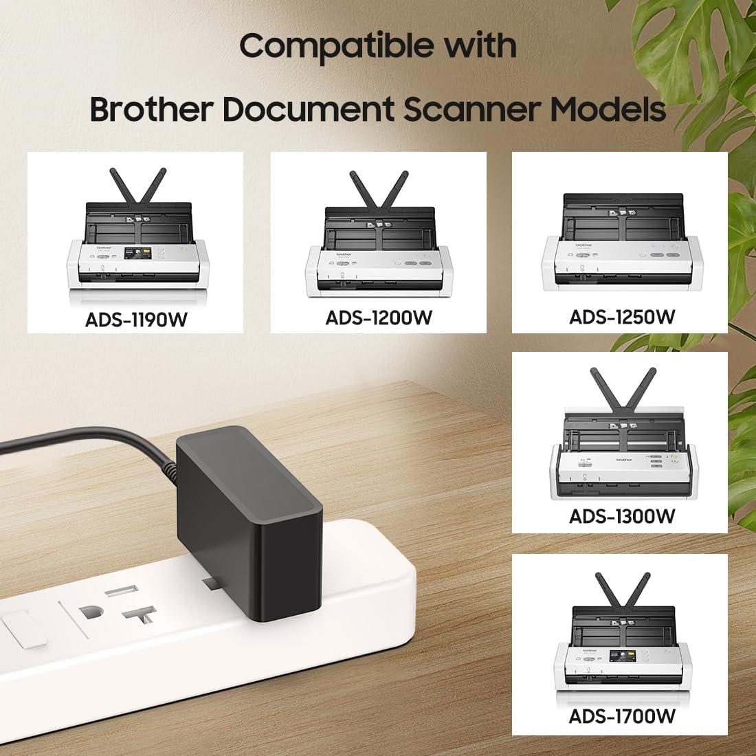 Adaptador de CA 5V 3A Brother ADS-1800W ADS-1300