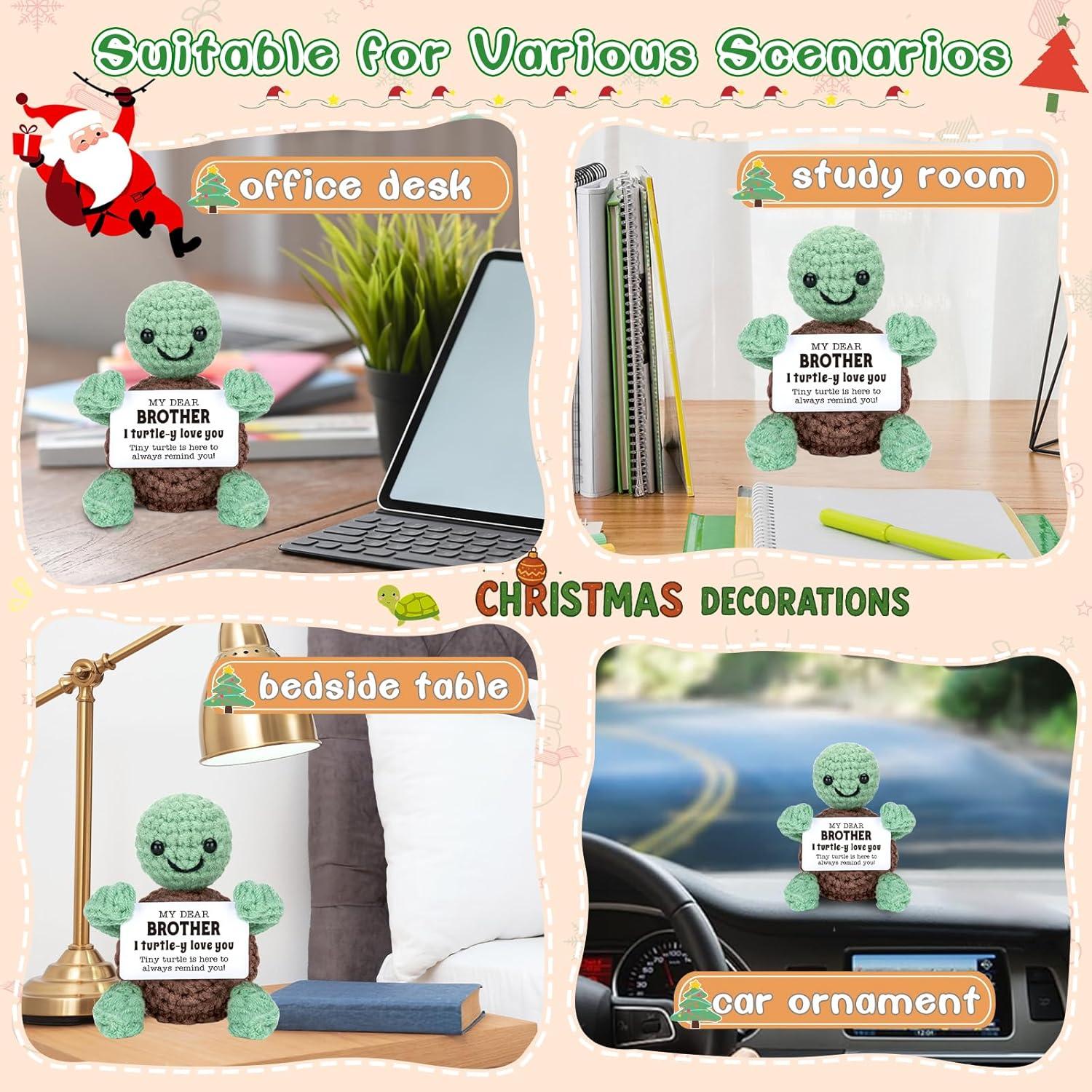 Tortuga de Crochet Hecha a Mano 4THFARMES para Hermano