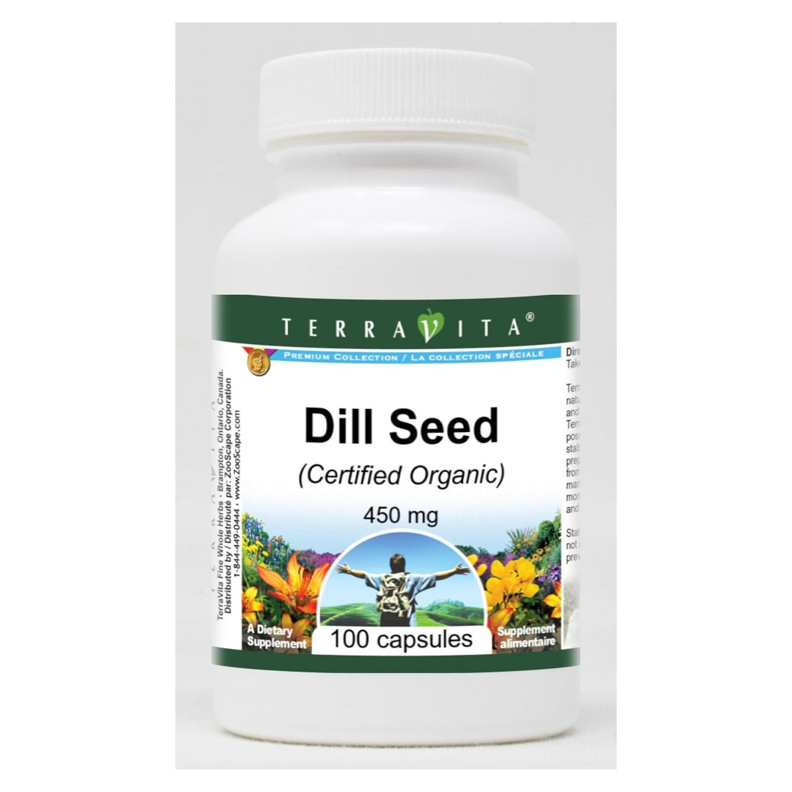 Semilla de Eneldo Orgánico TerraVita 450 mg 100 Cápsulas
