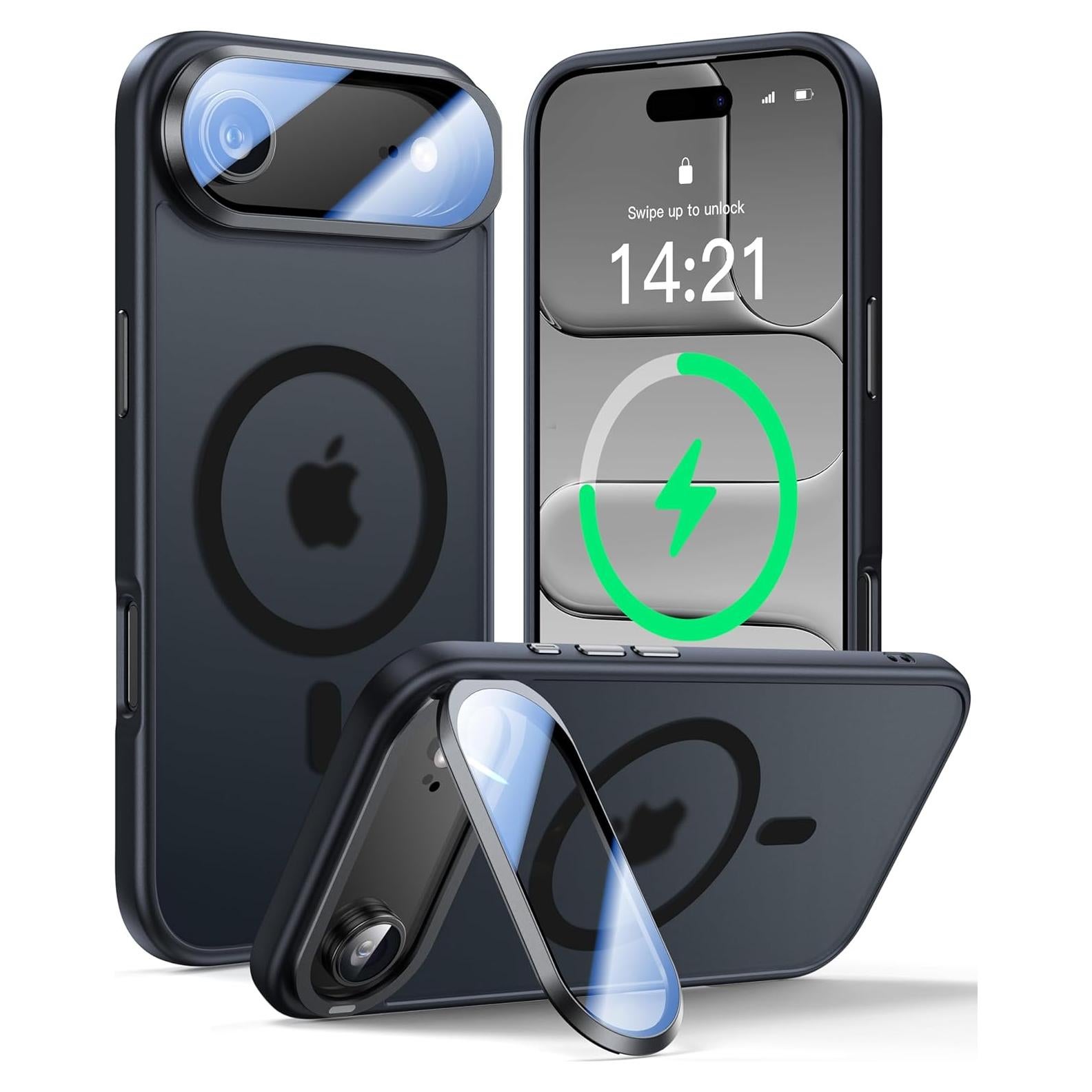 Funda Protectora VOFATA para iPhone 17 Air, Negro, 10FT