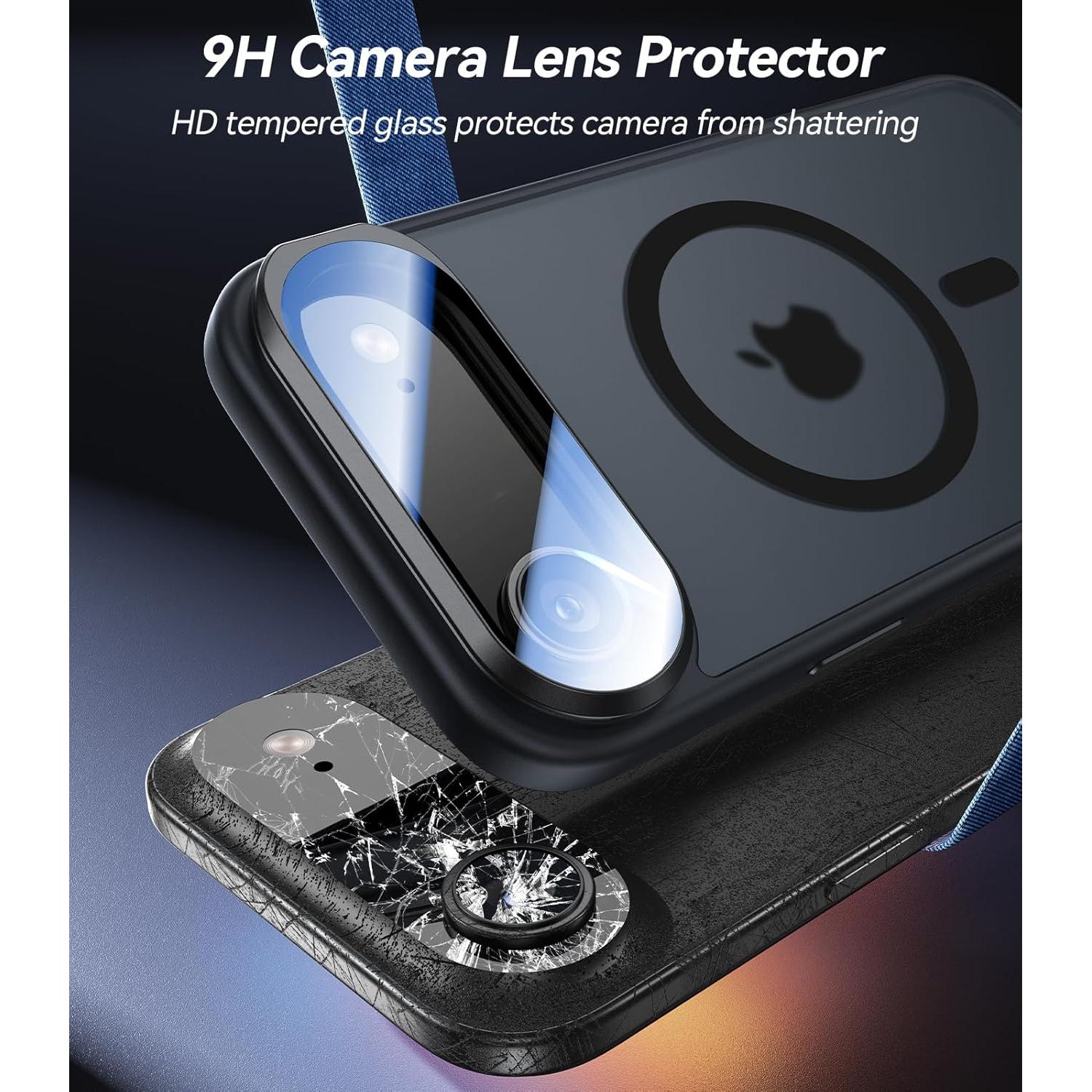 Funda Protectora VOFATA para iPhone 17 Air, Negro, 10FT