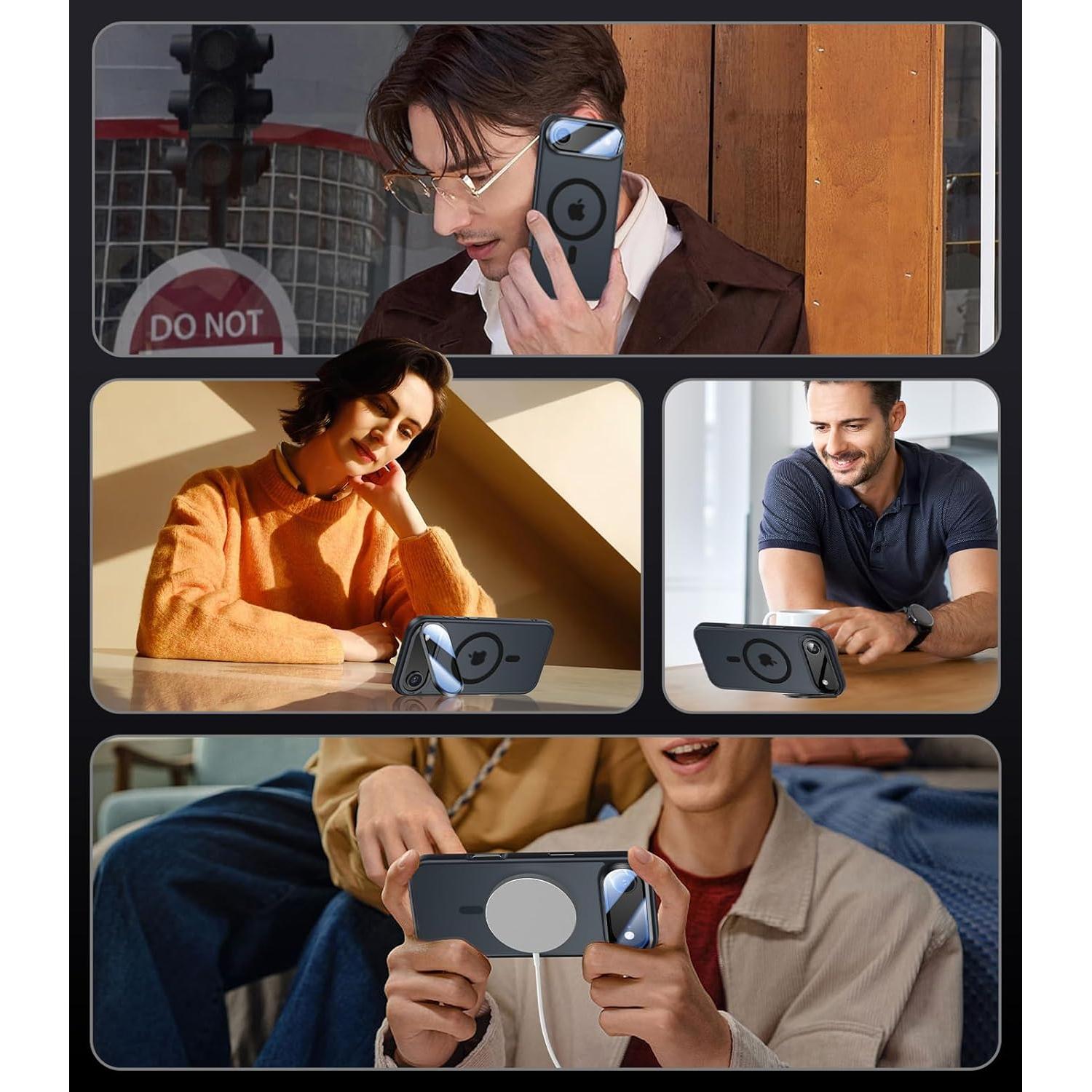 Funda Protectora VOFATA para iPhone 17 Air, Negro, 10FT