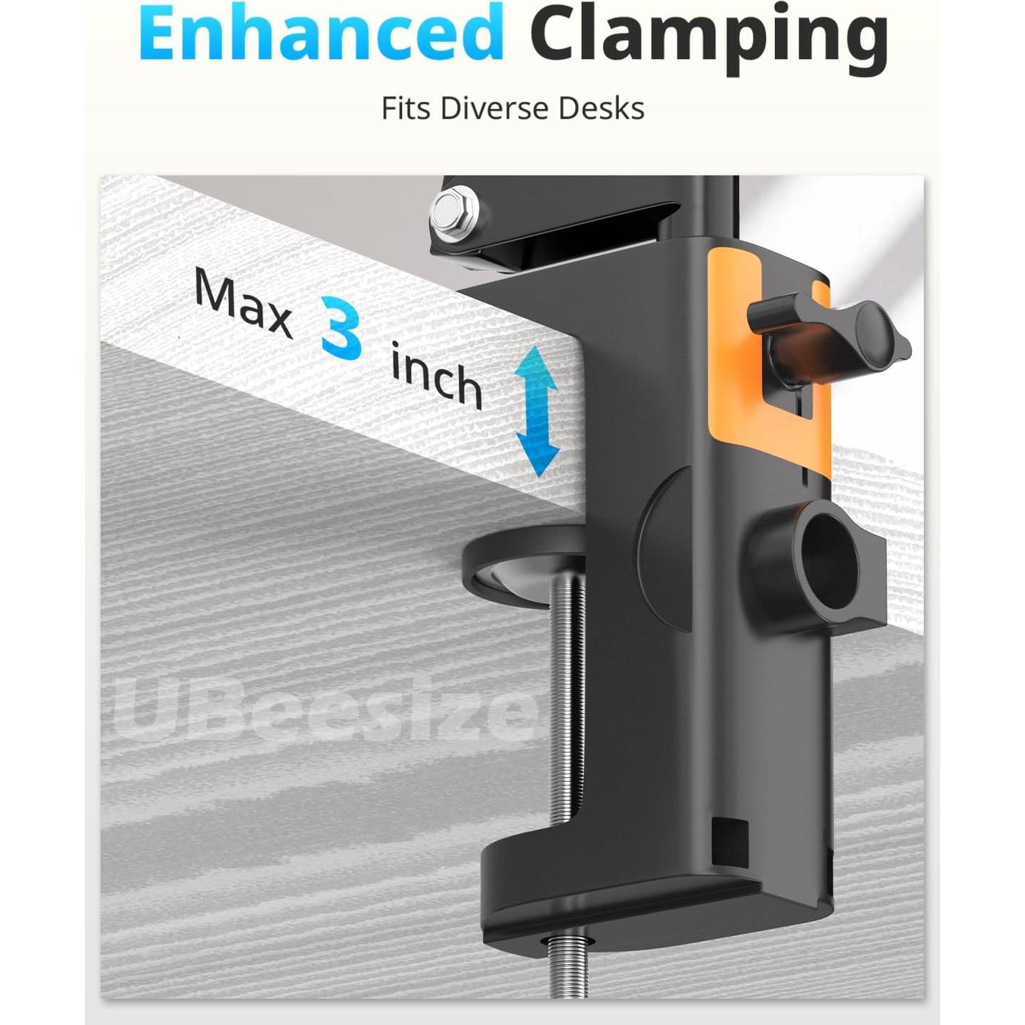 Soporte de Teléfono UBeesize UB-HKXB01BK Ajustable para Webcam