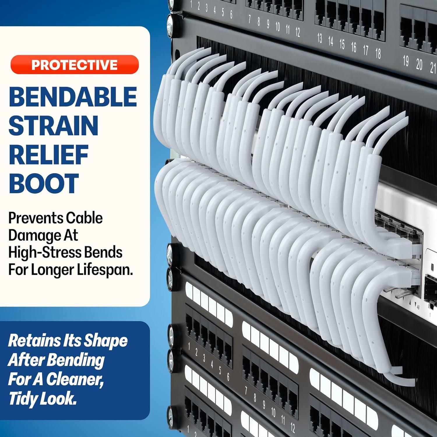 Cables de Parcheo Ethernet Cat6a Everest 0.61m Paquete de 10