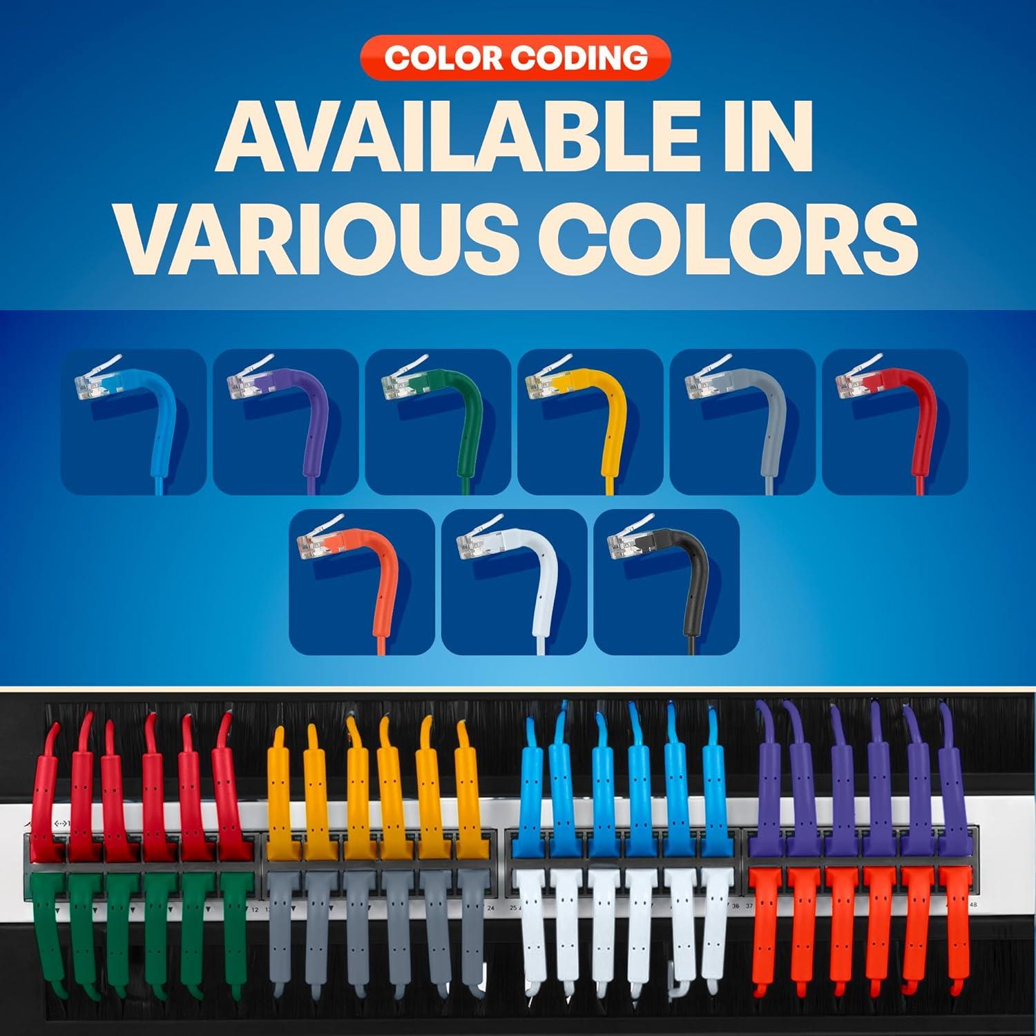 Cables de Parcheo Ethernet Cat6a Everest 0.61m Paquete de 10