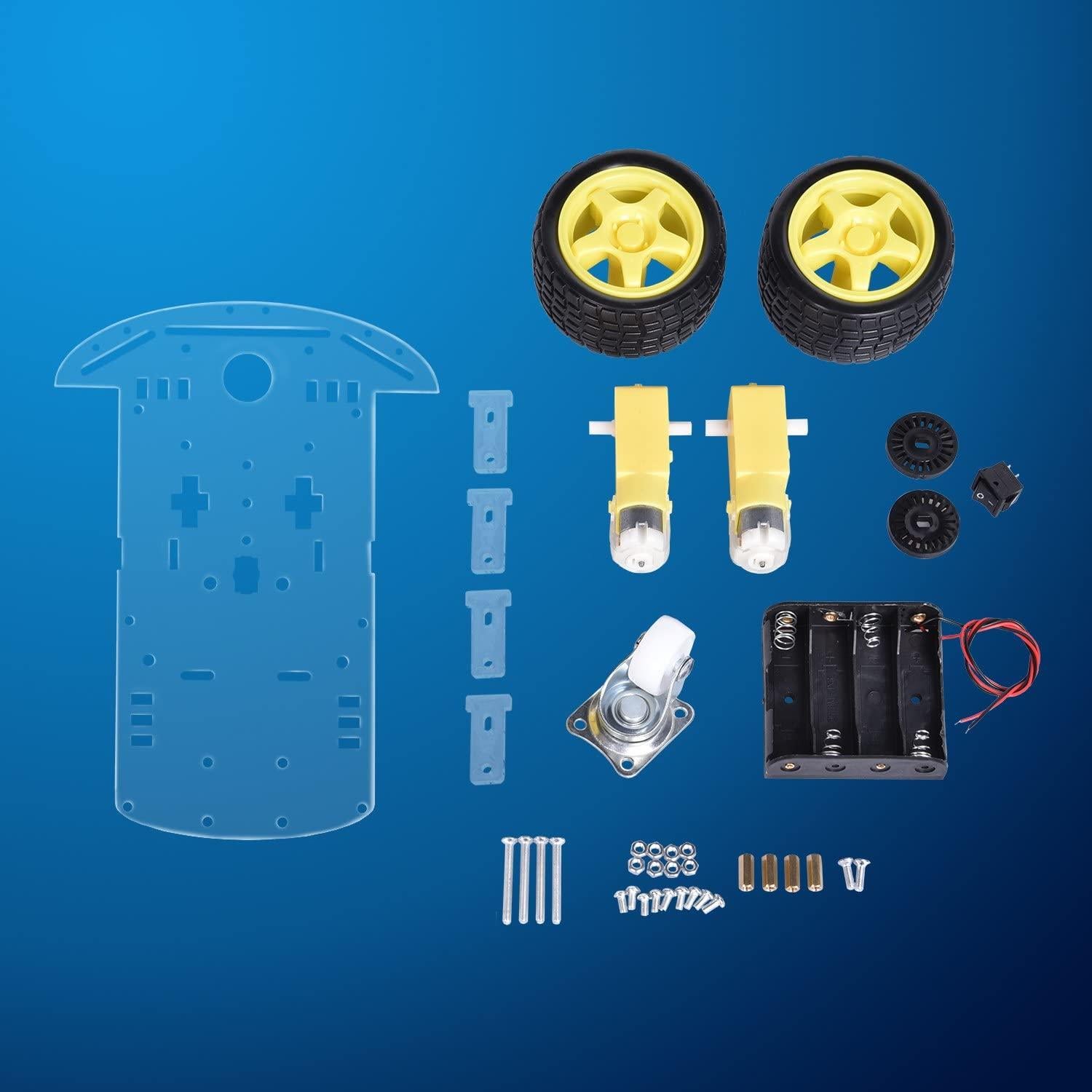 Kit Chasis Coche Robot Emo Smart con Motores y Codificador