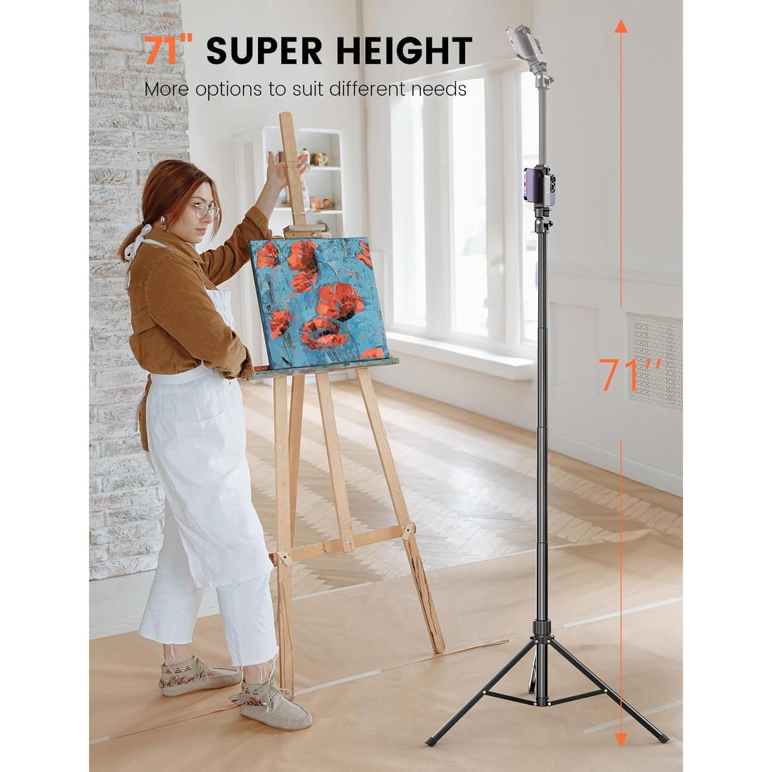 Tripode Pnitri para Teléfono 180cm Aluminio Control Remoto