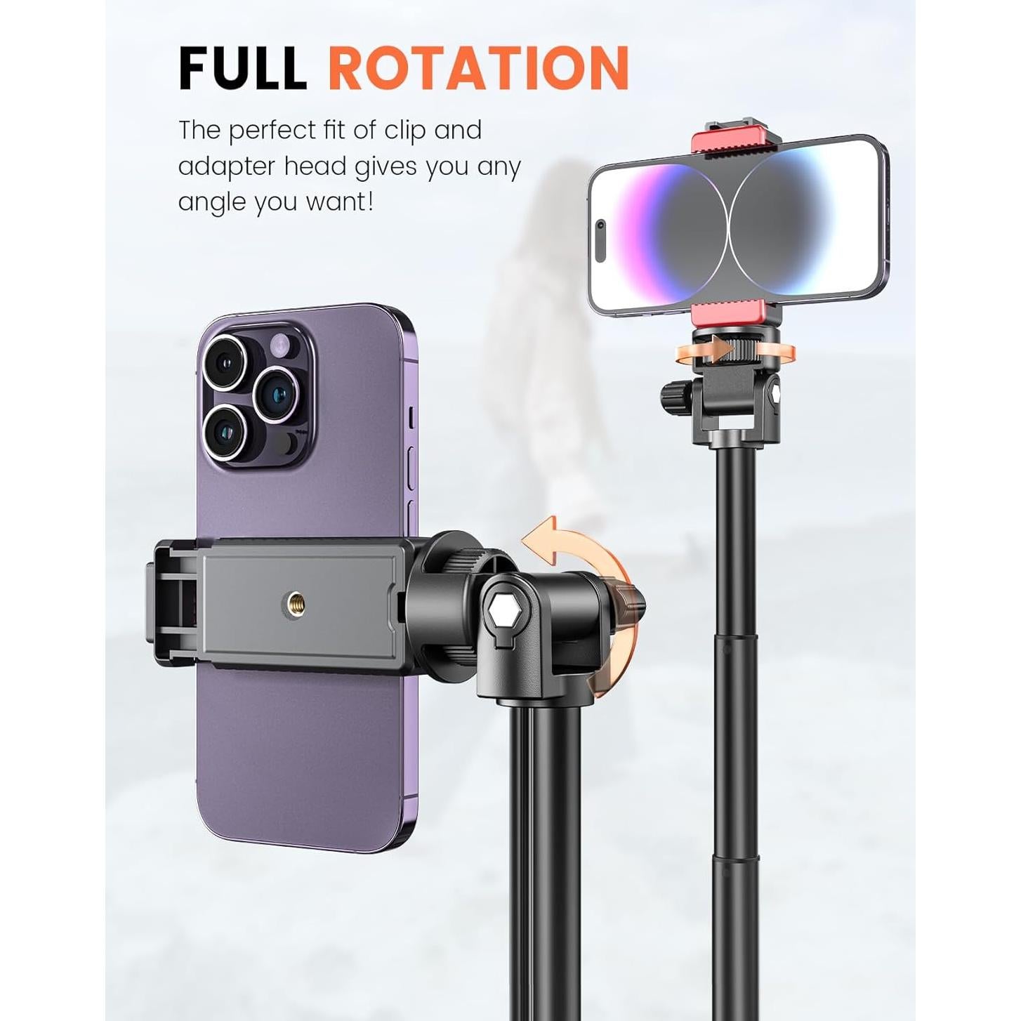 Tripode Pnitri para Teléfono 180cm Aluminio Control Remoto