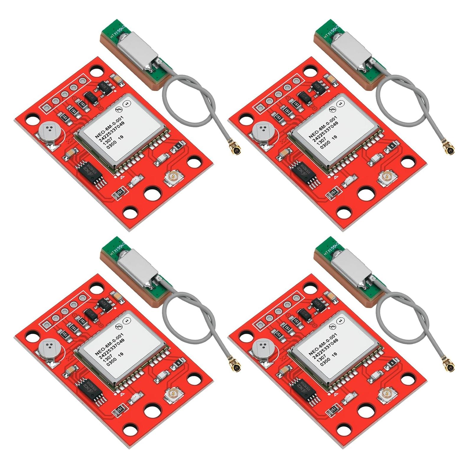 Módulo GPS GY-NEO-6MV2 Meshnology - 4 Piezas con Antena Cerámica