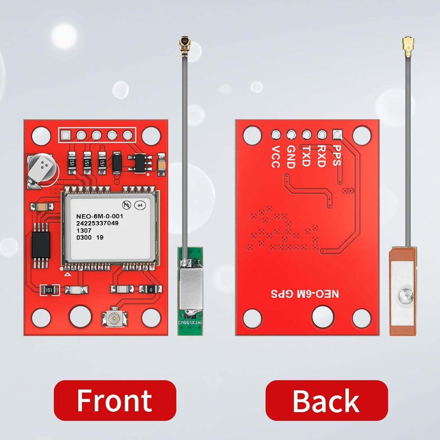 Módulo GPS GY-NEO-6MV2 Meshnology - 4 Piezas con Antena Cerámica