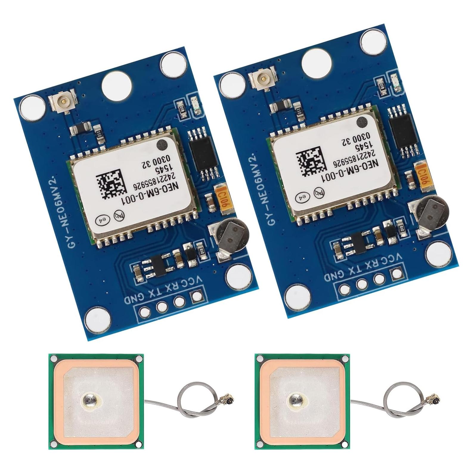 Módulo GPS GY-NEO6MV2 LUIRSAY con Antena Cerámica 2PCS