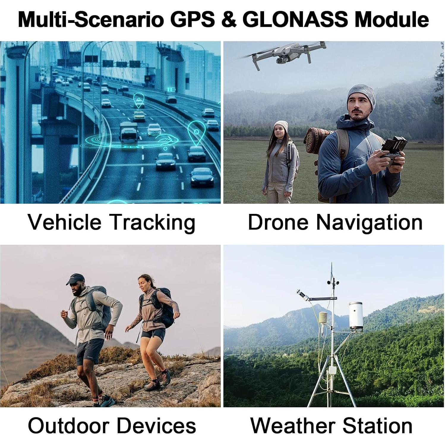 Módulo GPS GY-NEO6MV2 LUIRSAY con Antena Cerámica 2PCS