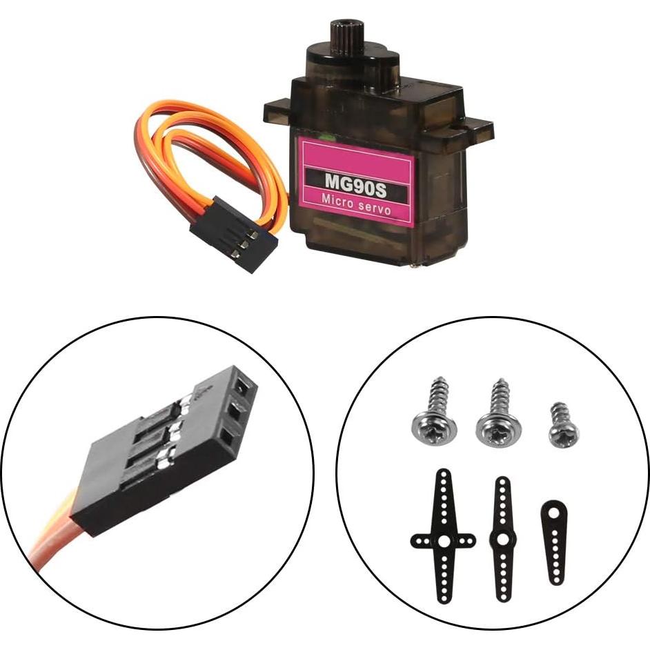 12 Servos Micro MG90S 360° 9G para Proyectos Raspberry Pi