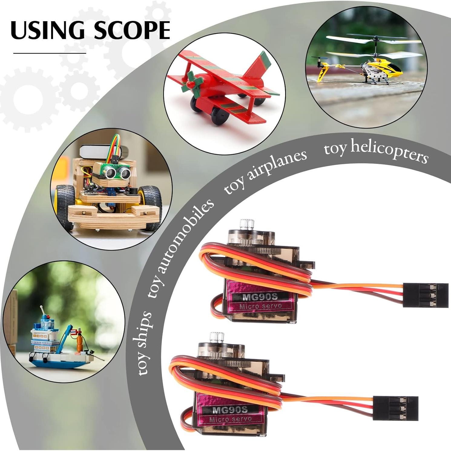 2 Servos Micro MG90S 9g Metal para Robots y Modelos RC